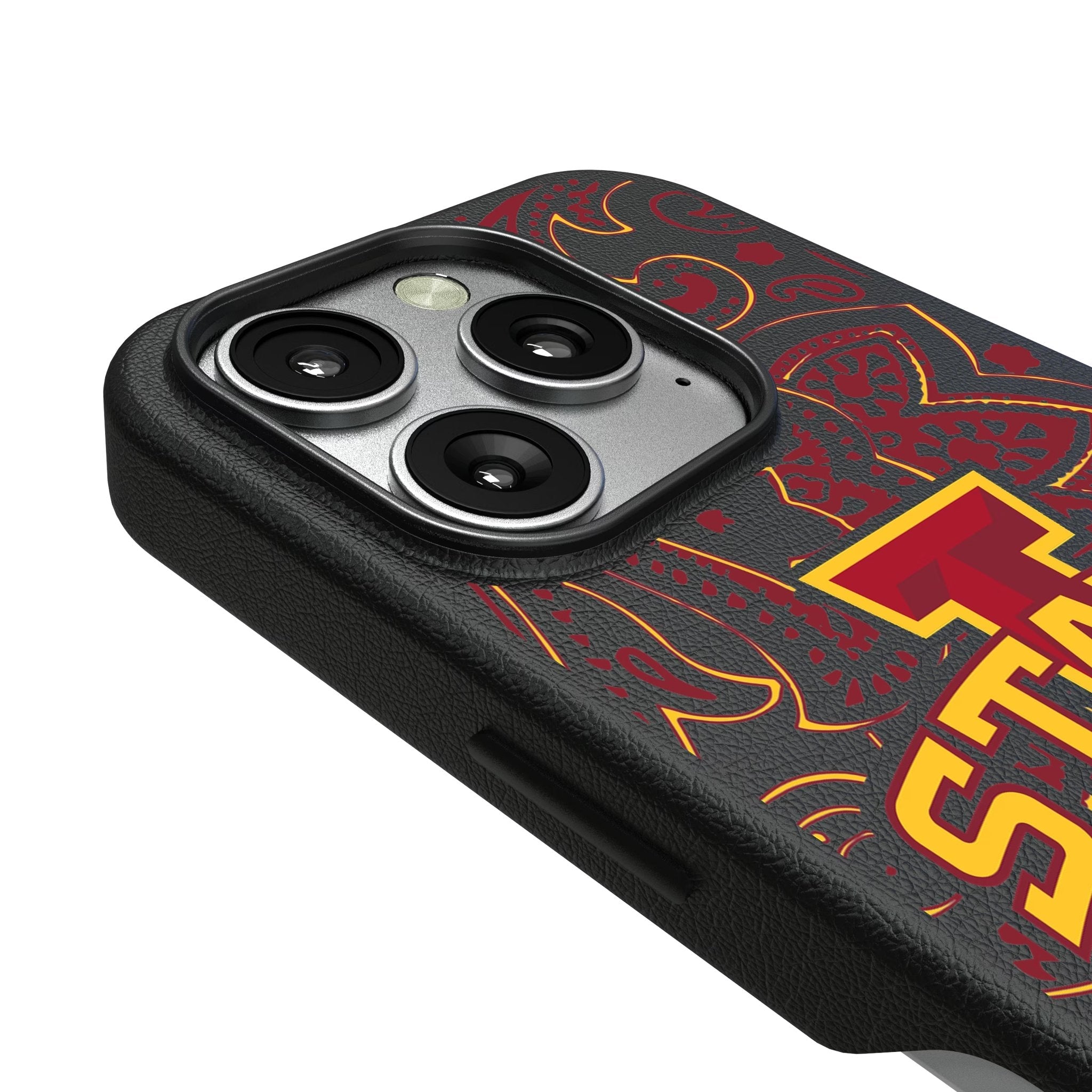 Iowa State University Cyclones Paisley MagSafe Compatible Phone Case for Apple iPhone 3