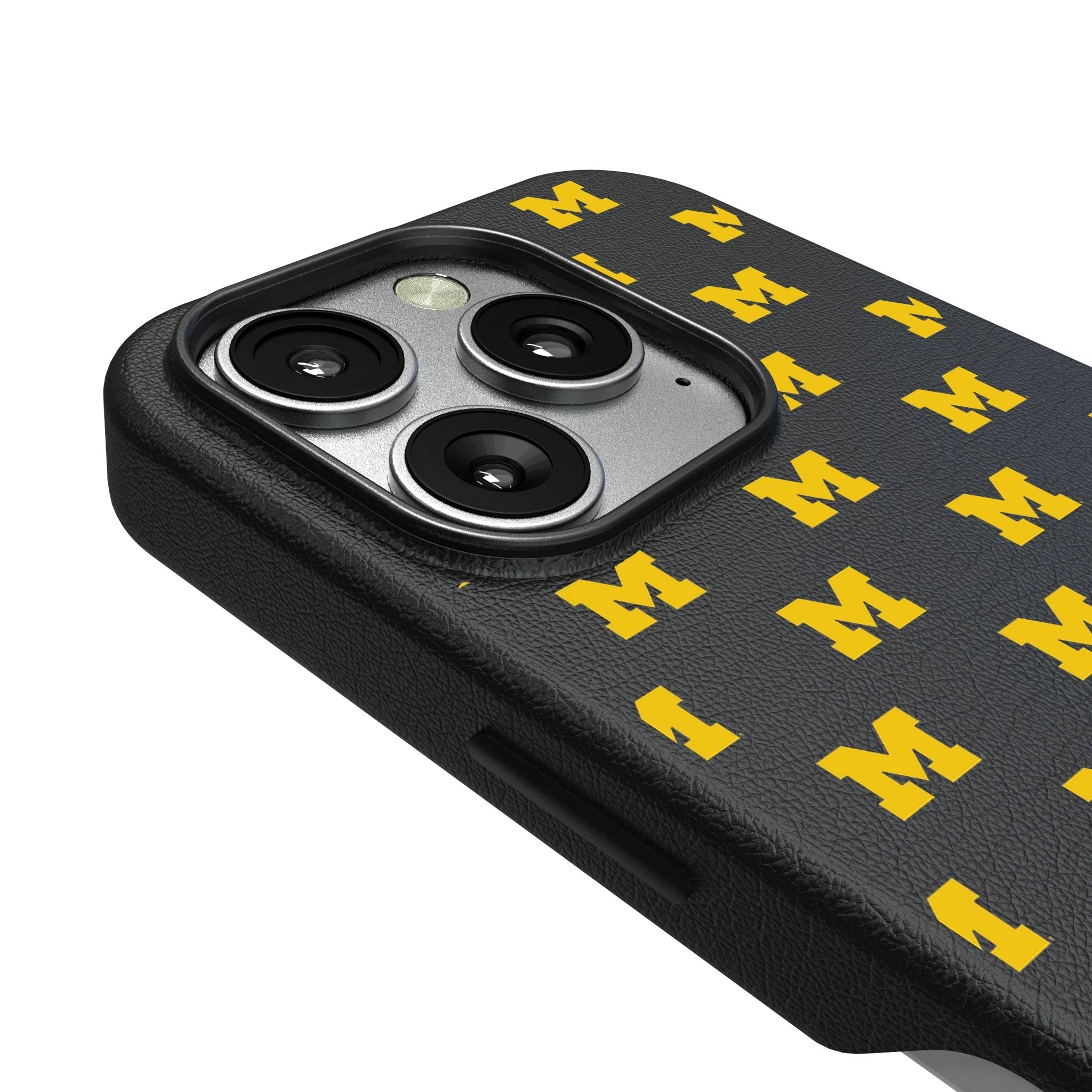 University of Michigan Wolverines Fashion Pattern MagSafe Compatible Phone Case for Apple iPhone 3