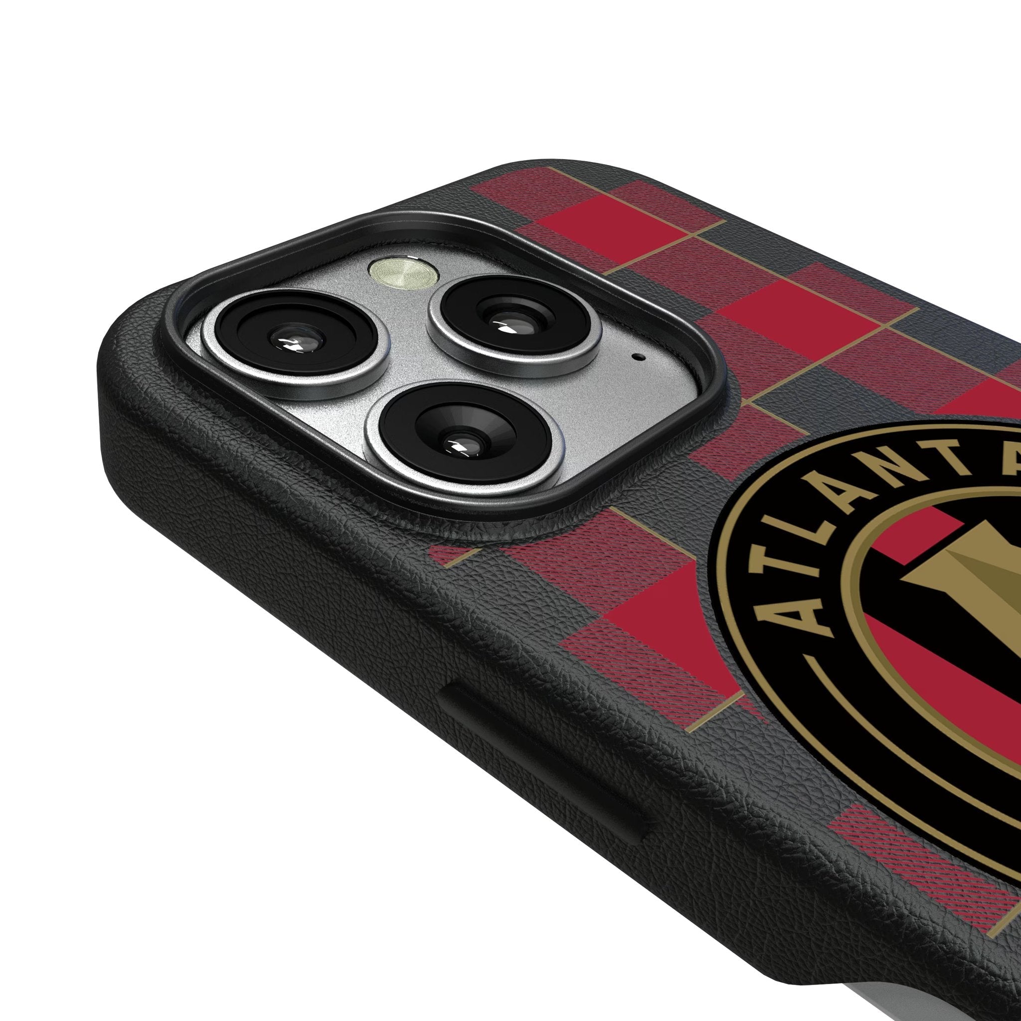 Atlanta United FC Plaid MagSafe Compatible Phone Case for Apple iPhone 3