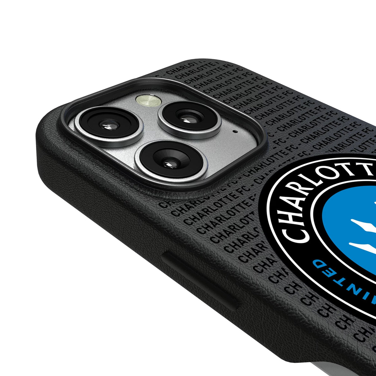 Charlotte FC Text Backdrop MagSafe Compatible Phone Case for Apple iPhone 3
