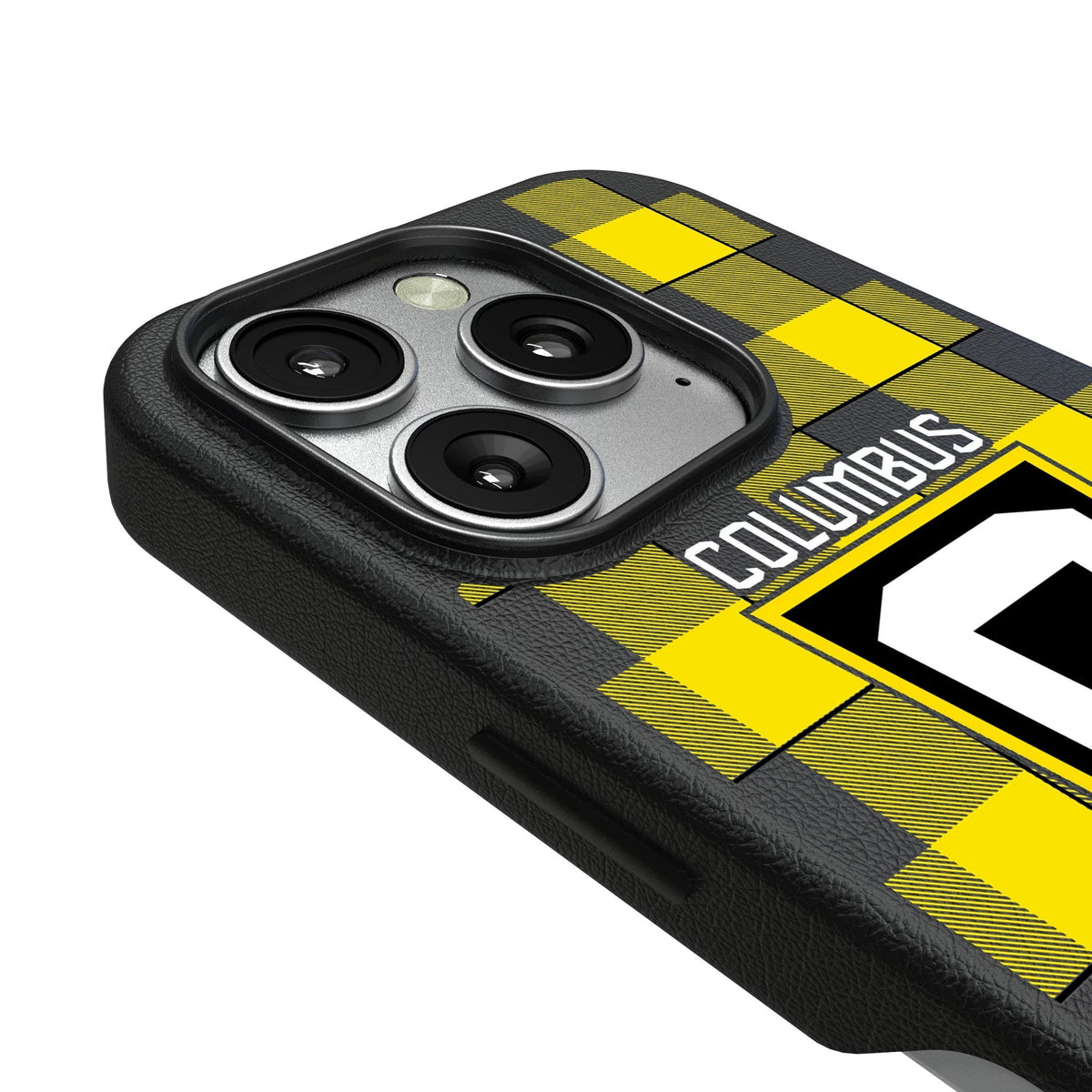 Columbus Crew Plaid MagSafe Compatible Phone Case for Apple iPhone 3