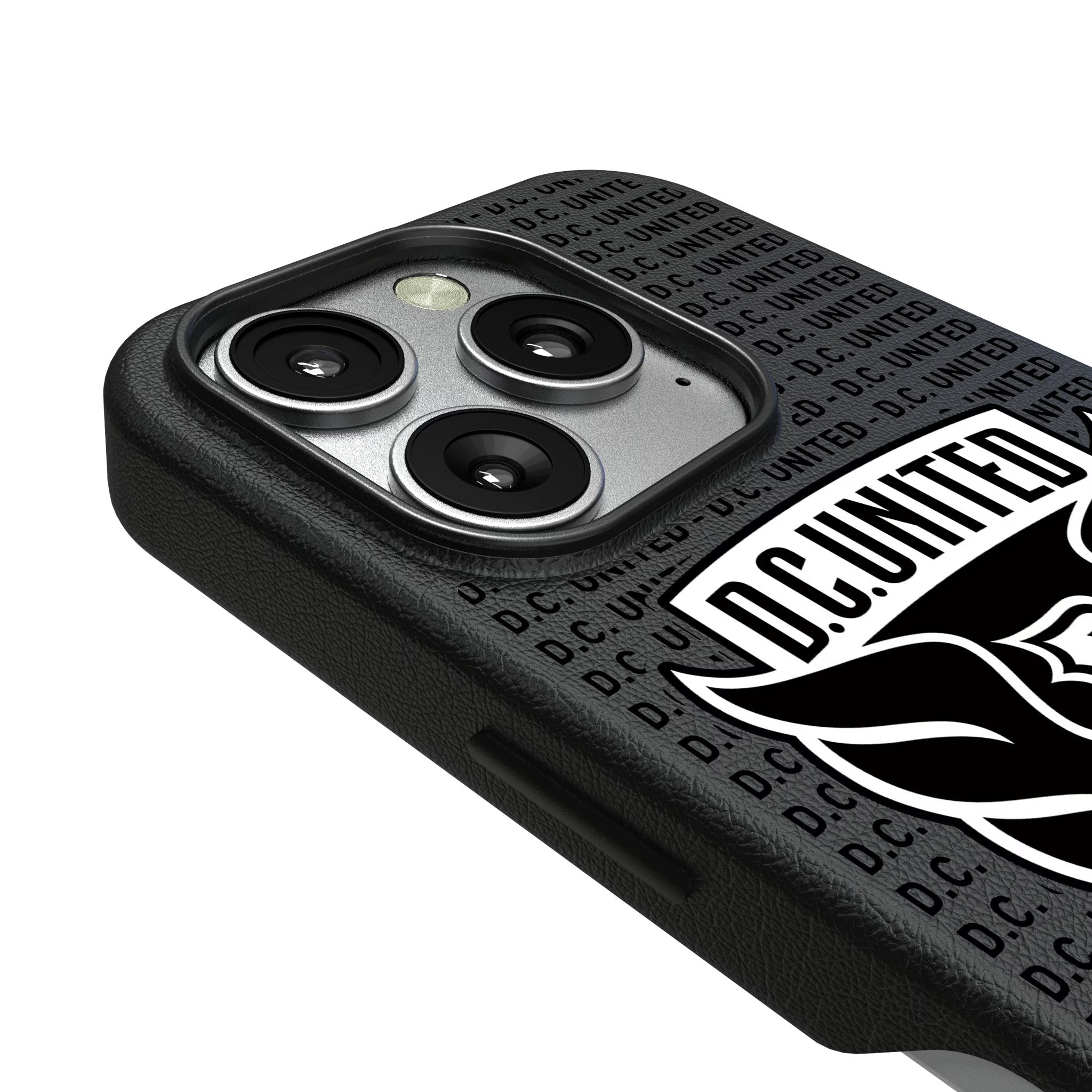 DC United Text Backdrop MagSafe Compatible Phone Case for Apple iPhone 3