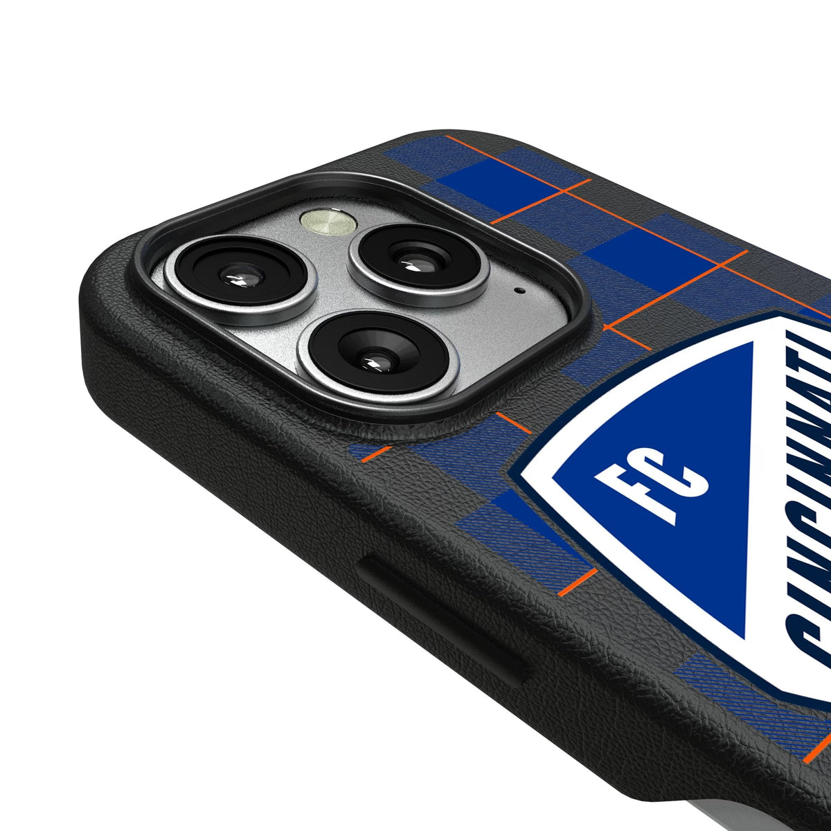FC Cincinnati Plaid MagSafe Compatible Phone Case for Apple iPhone 3