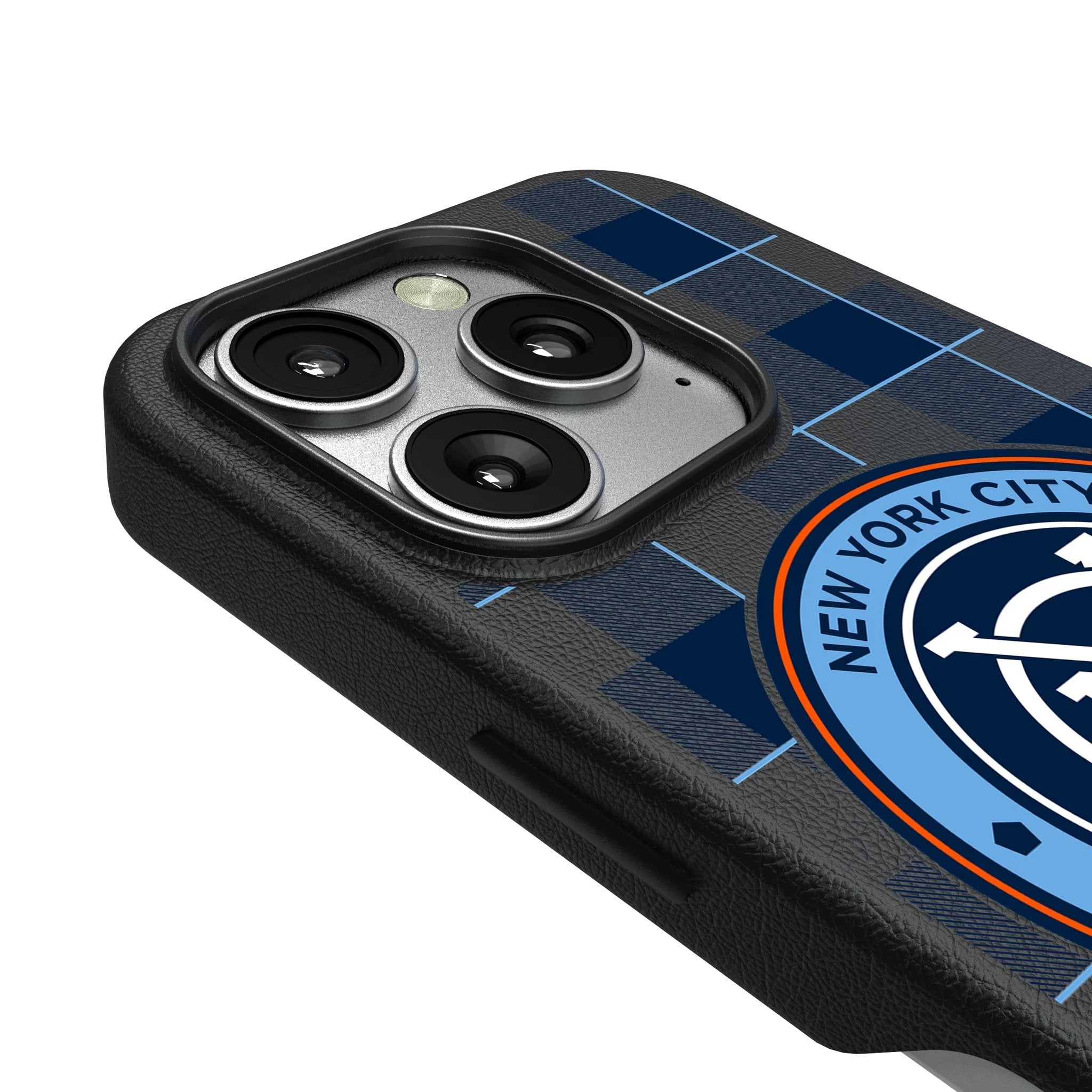 New York City FC Plaid MagSafe Compatible Phone Case for Apple iPhone 3