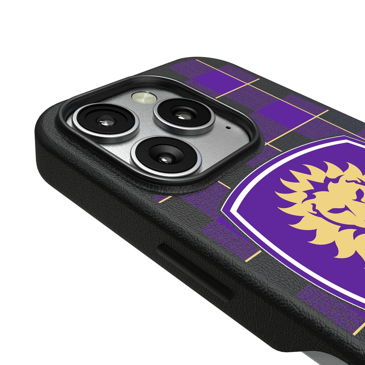 Orlando City Soccer Club Plaid MagSafe Compatible Phone Case for Apple iPhone 3