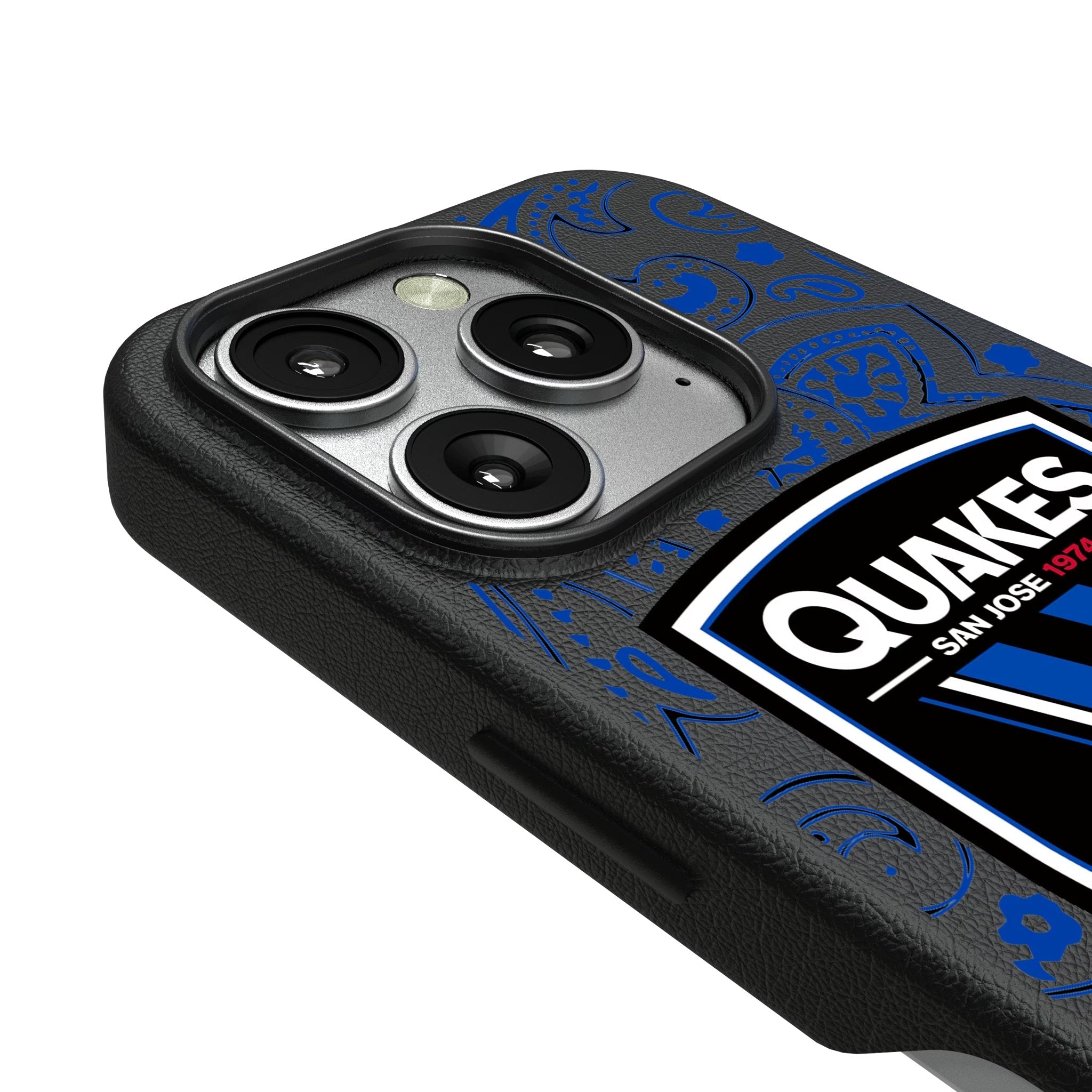San Jose Earthquakes Paisley MagSafe Compatible Phone Case for Apple iPhone 3