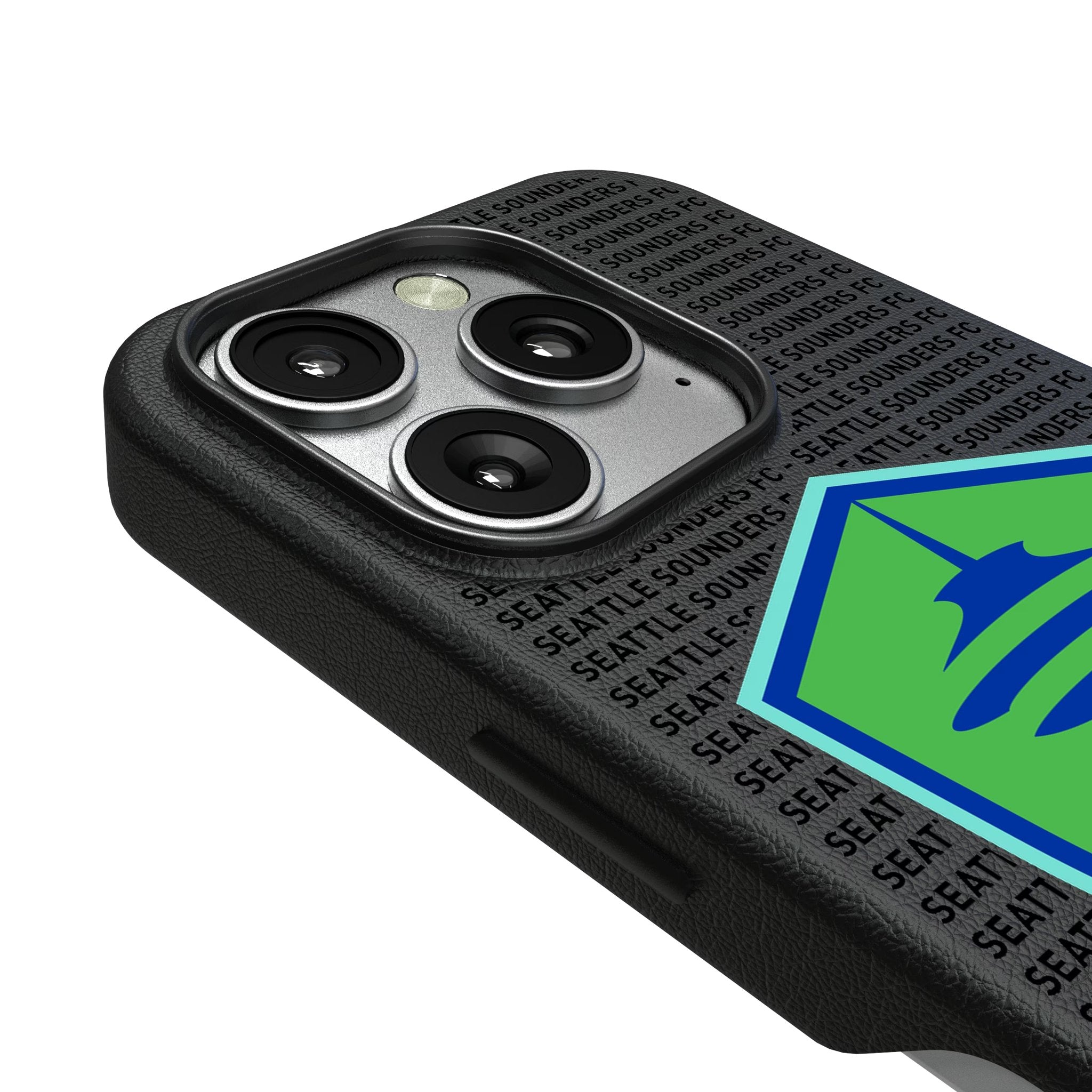 Seattle Sounders FC Text Backdrop MagSafe Compatible Phone Case for Apple iPhone 3