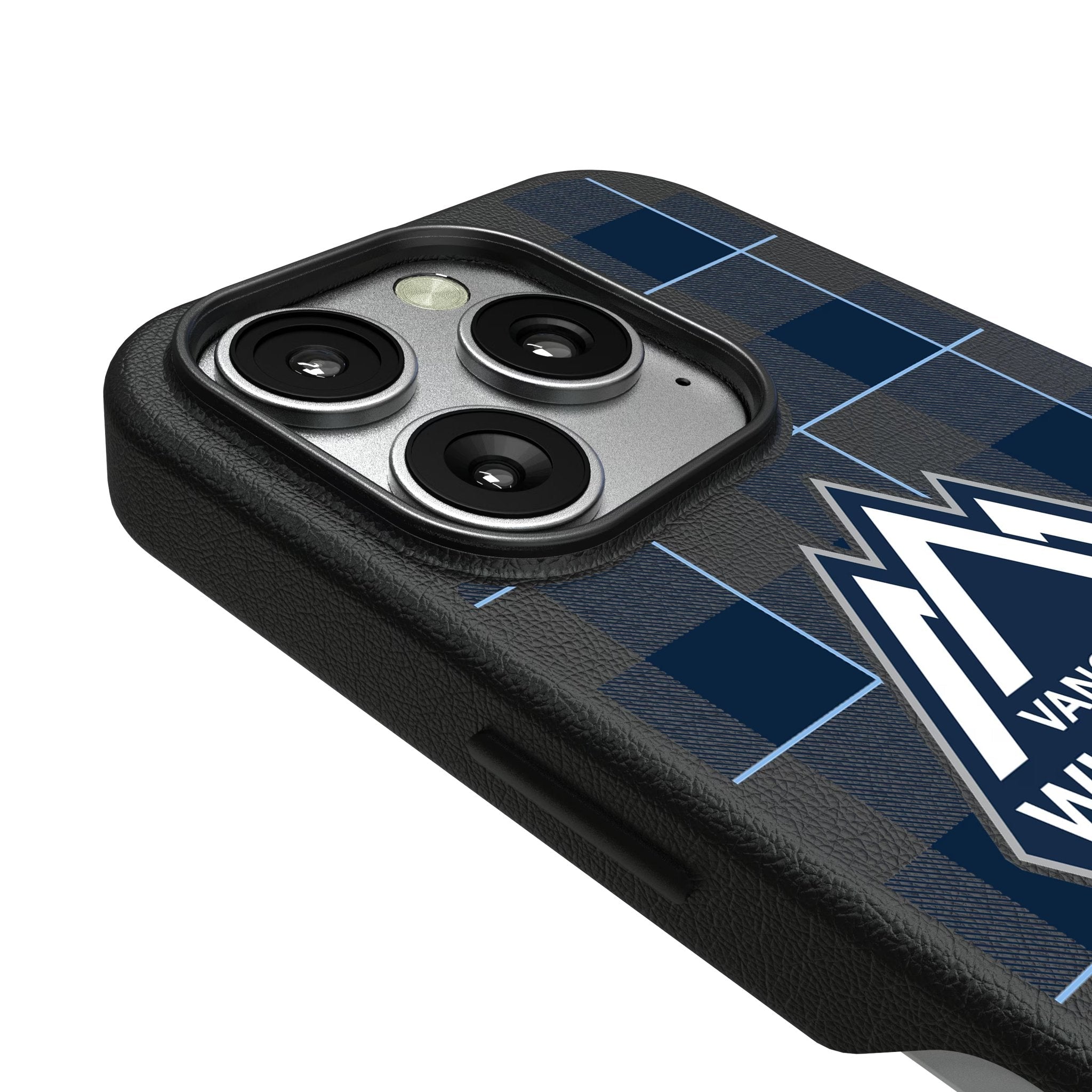 Vancouver Whitecaps Plaid MagSafe Compatible Phone Case for Apple iPhone 3