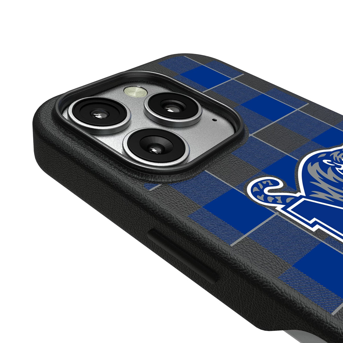 University of Memphis Tigers Plaid MagSafe Compatible Phone Case for Apple iPhone 3