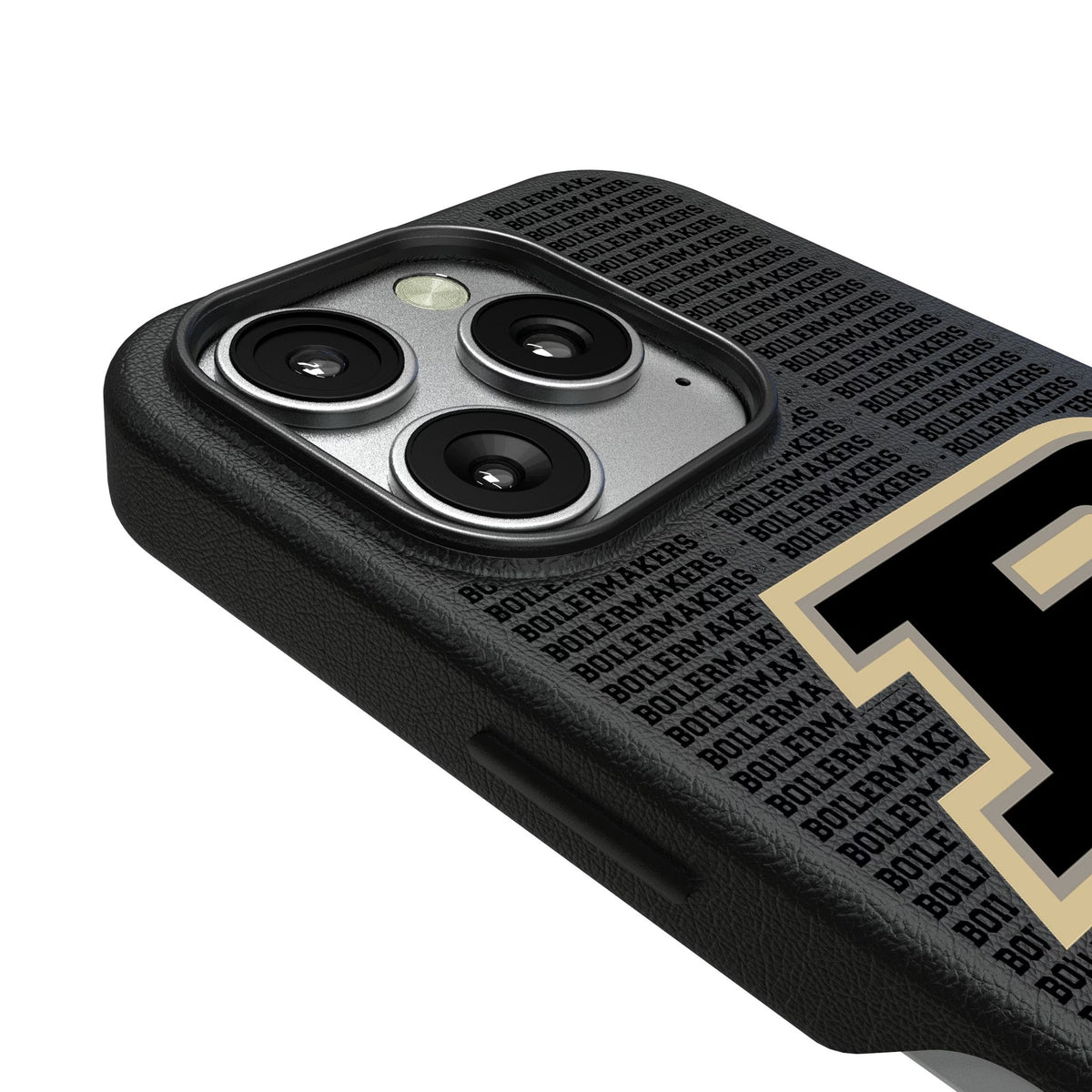 Purdue University Boilermakers Text Backdrop MagSafe Compatible Phone Case for Apple iPhone 3