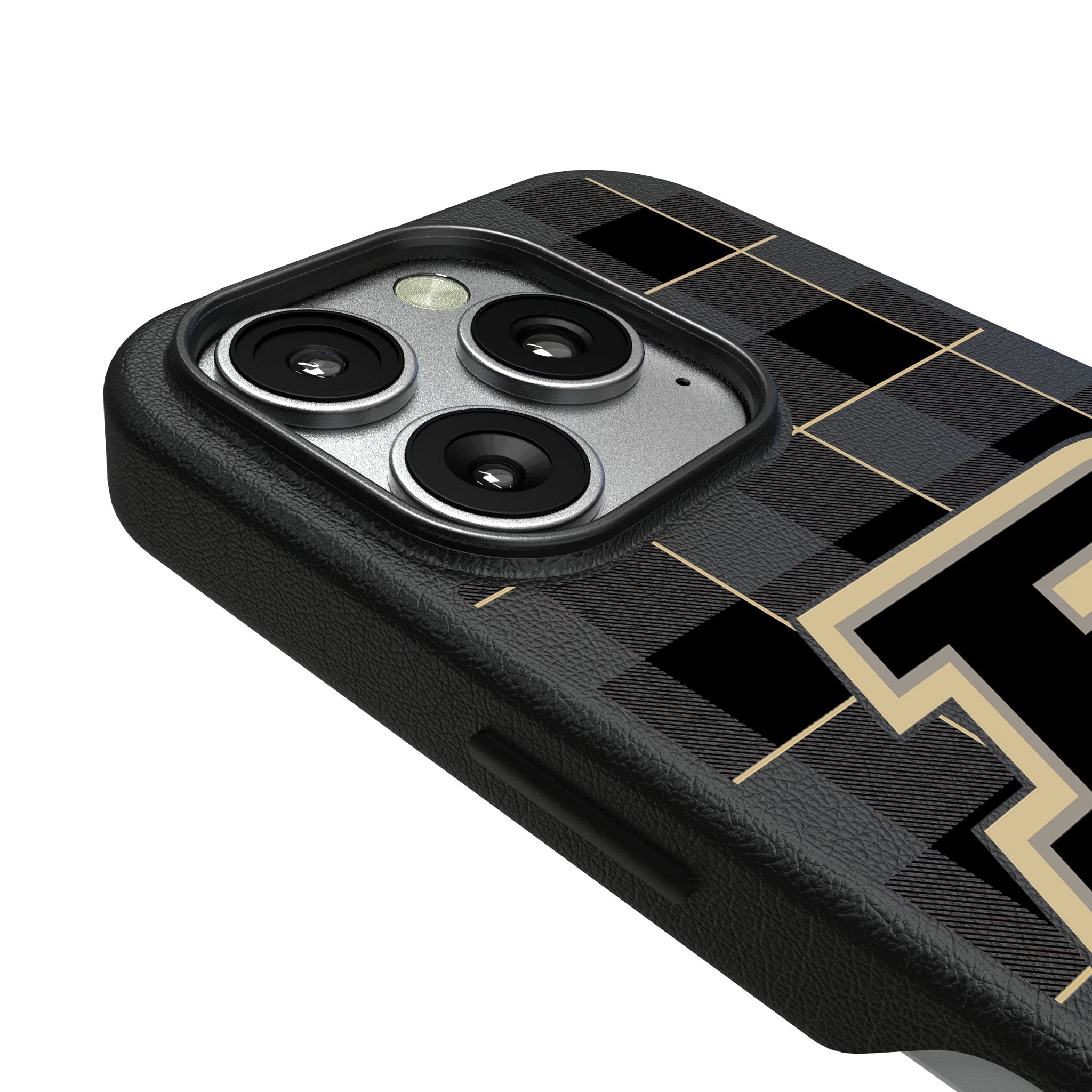Purdue University Boilermakers Plaid MagSafe Compatible Phone Case for Apple iPhone 3