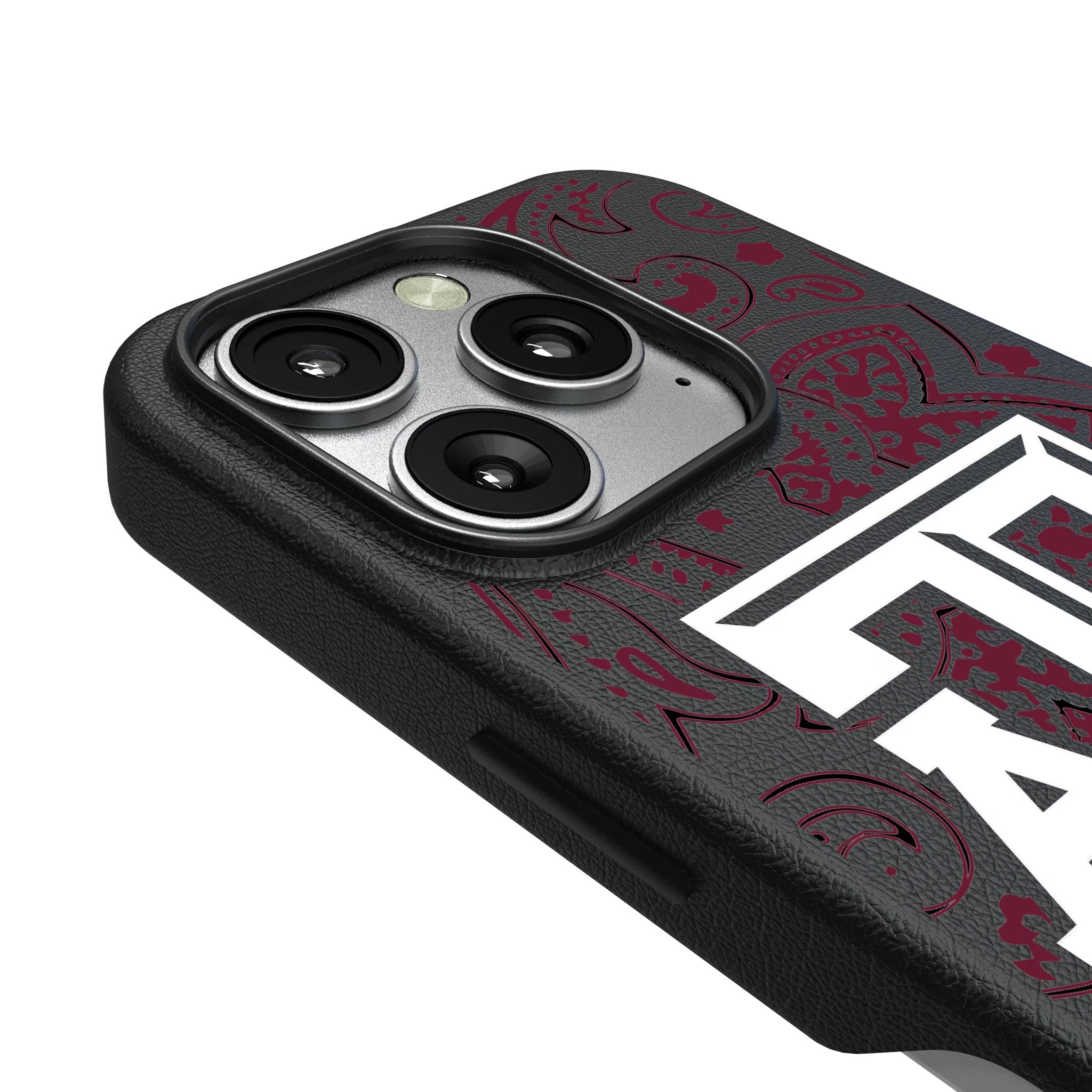 Texas A&M University Aggies Paisley MagSafe Compatible Phone Case for Apple iPhone 3