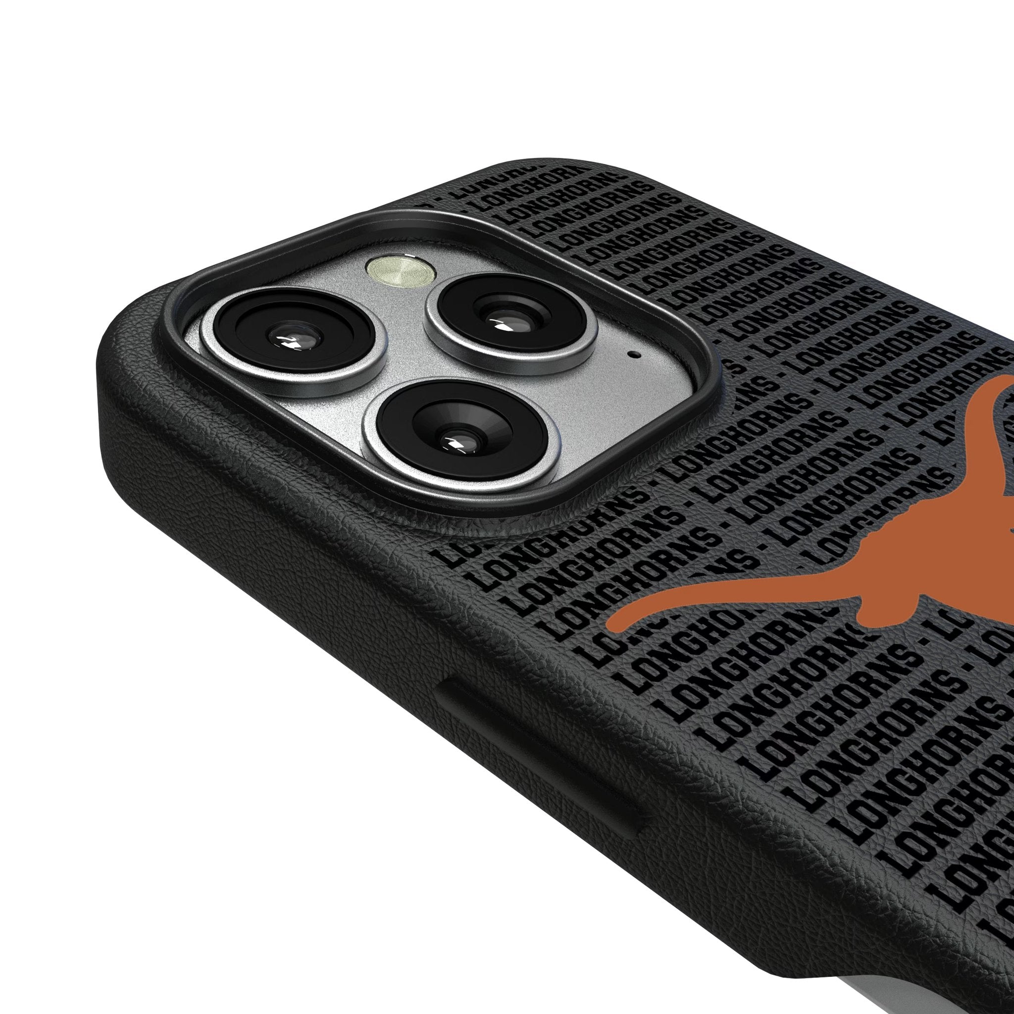 University of Texas Longhorns Text Backdrop MagSafe Compatible Phone Case for Apple iPhone 3