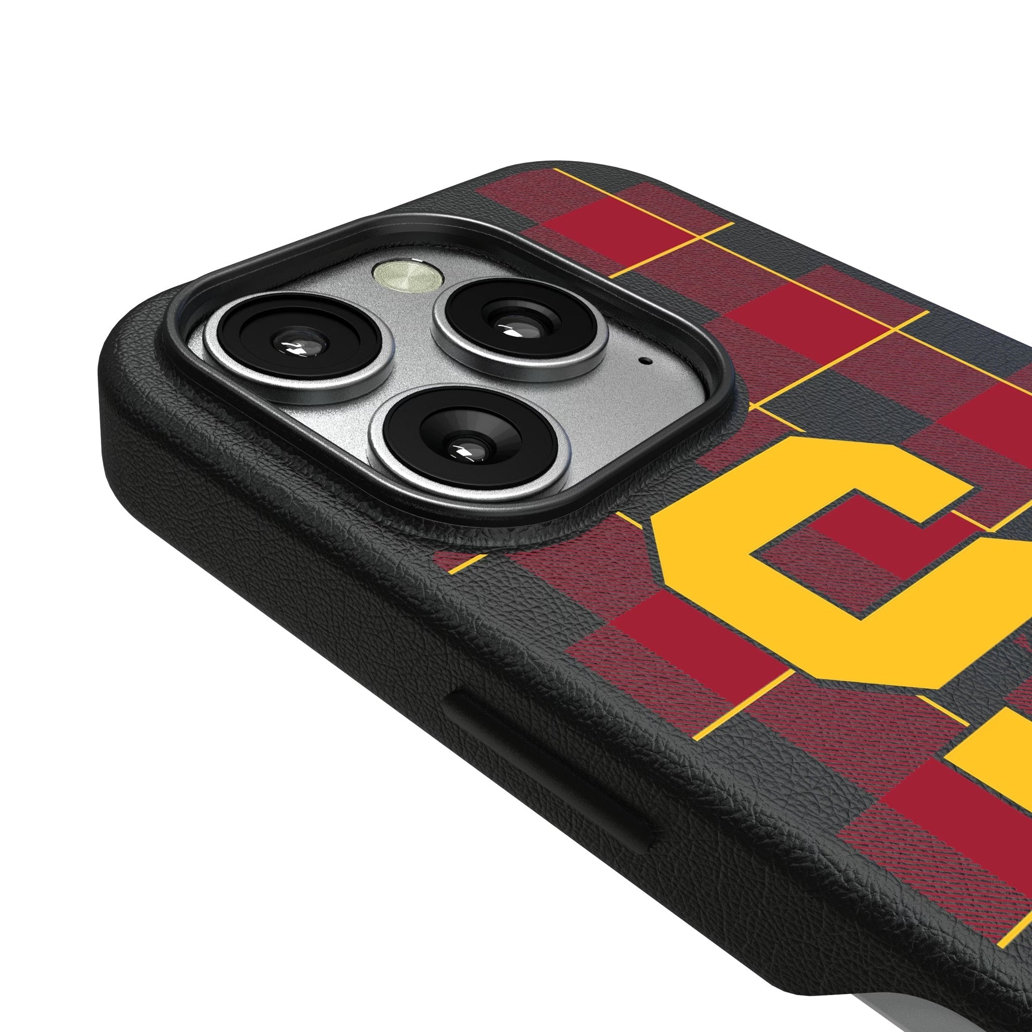 University of Southern California Trojans Plaid MagSafe Compatible Phone Case for Apple iPhone 3