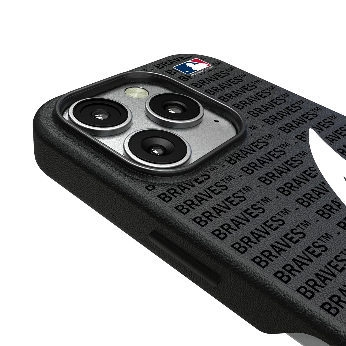 Atlanta Braves Text Backdrop MagSafe Compatible Phone Case for Apple iPhone 3