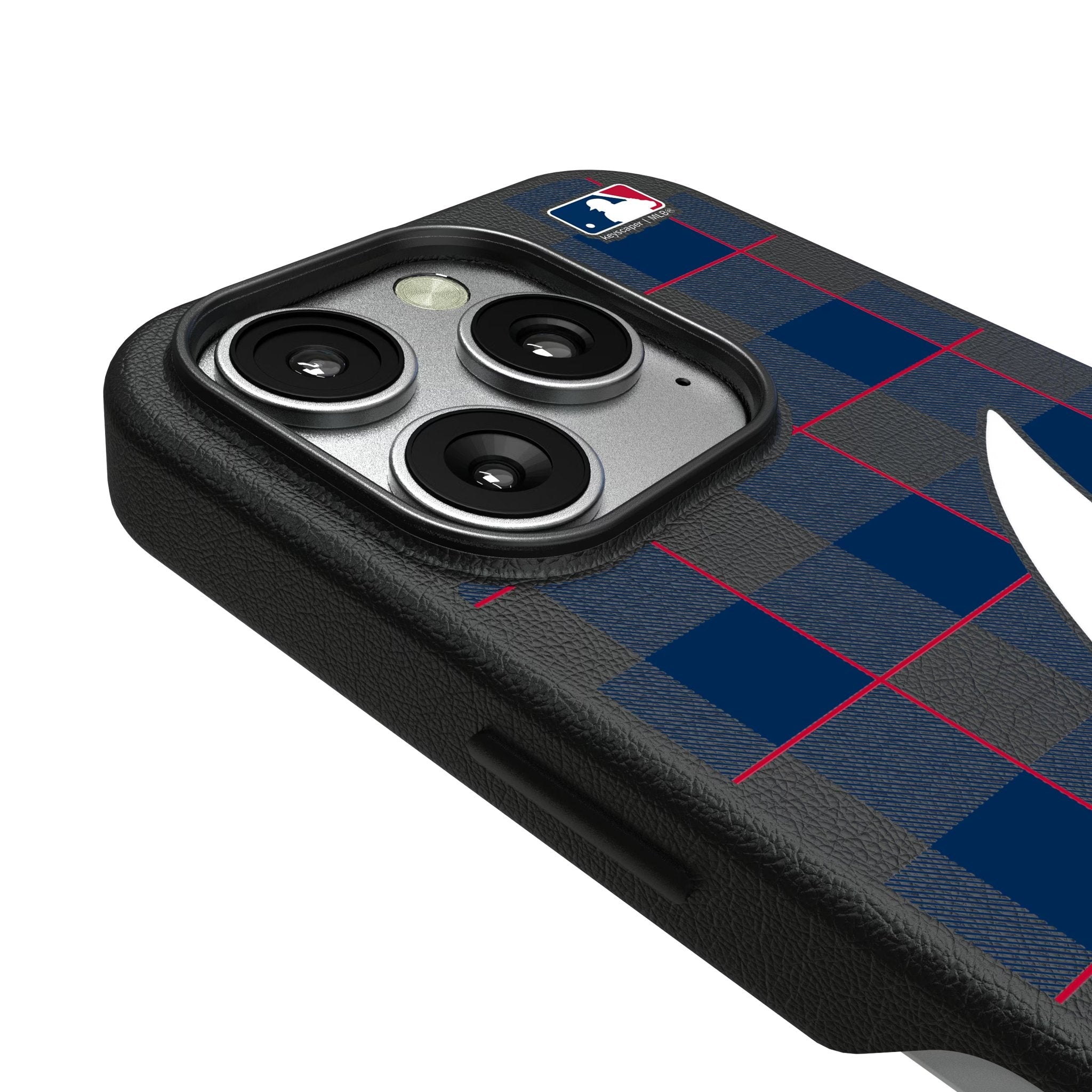 Atlanta Braves Plaid MagSafe Compatible Phone Case for Apple iPhone 3