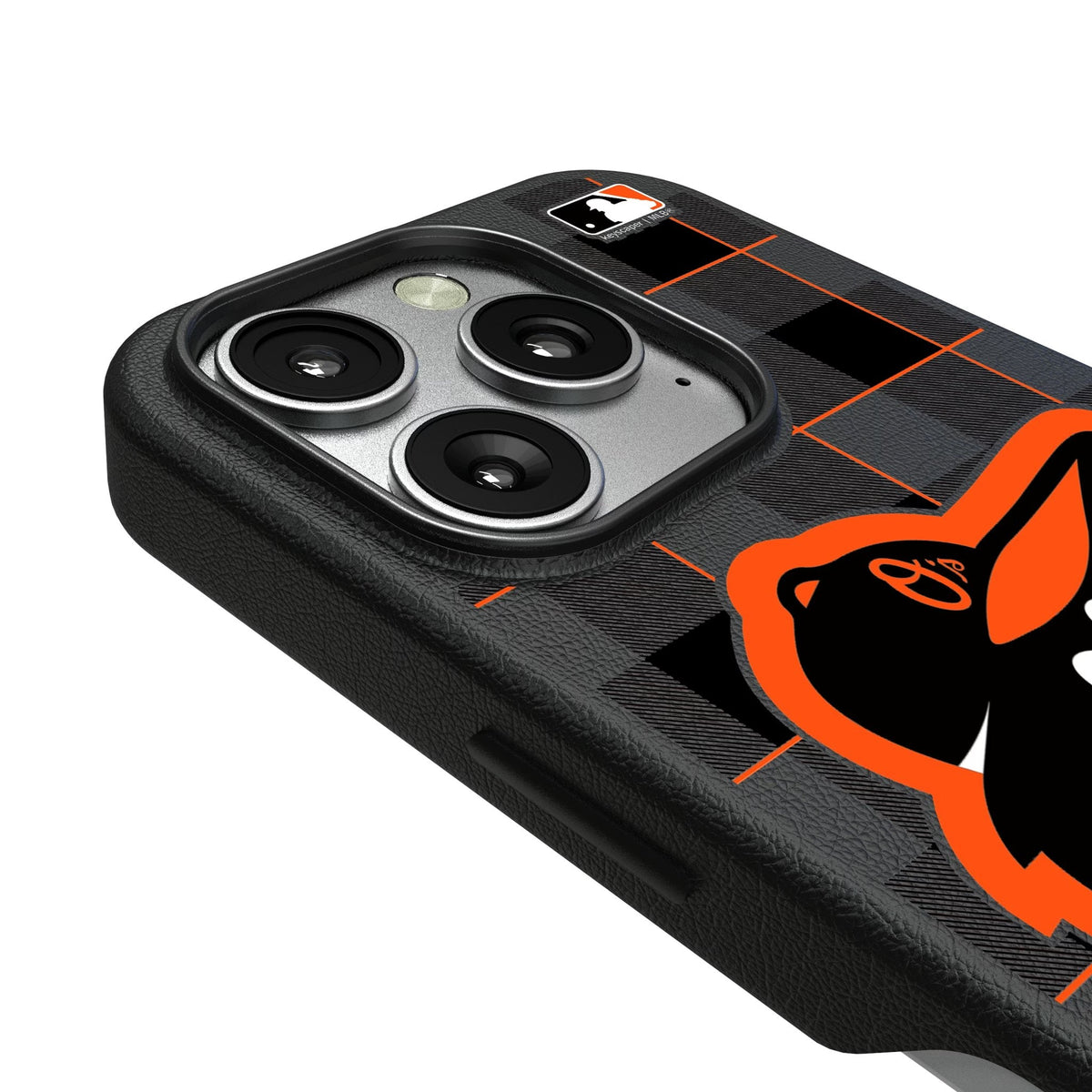 Baltimore Orioles Plaid MagSafe Compatible Phone Case for Apple iPhone 3