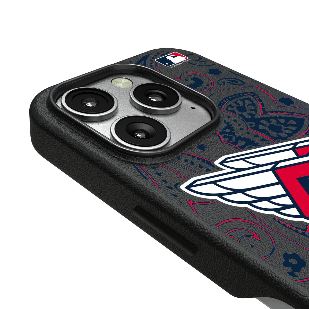 Cleveland Guardians Paisley MagSafe Compatible Phone Case for Apple iPhone 3