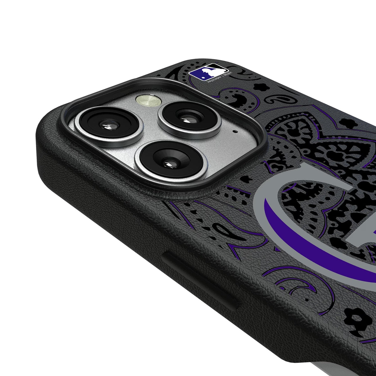 Colorado Rockies Paisley MagSafe Compatible Phone Case for Apple iPhone 3