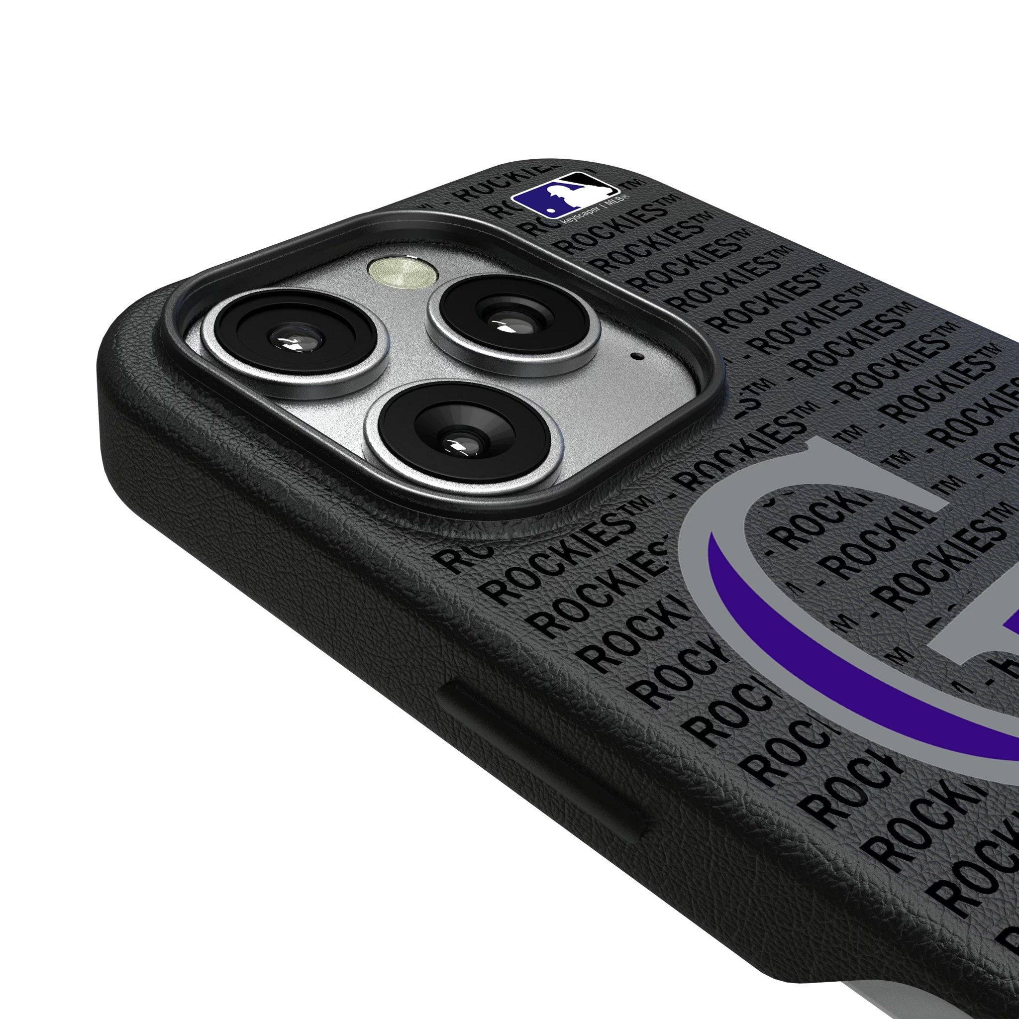 Colorado Rockies Text Backdrop MagSafe Compatible Phone Case for Apple iPhone 3