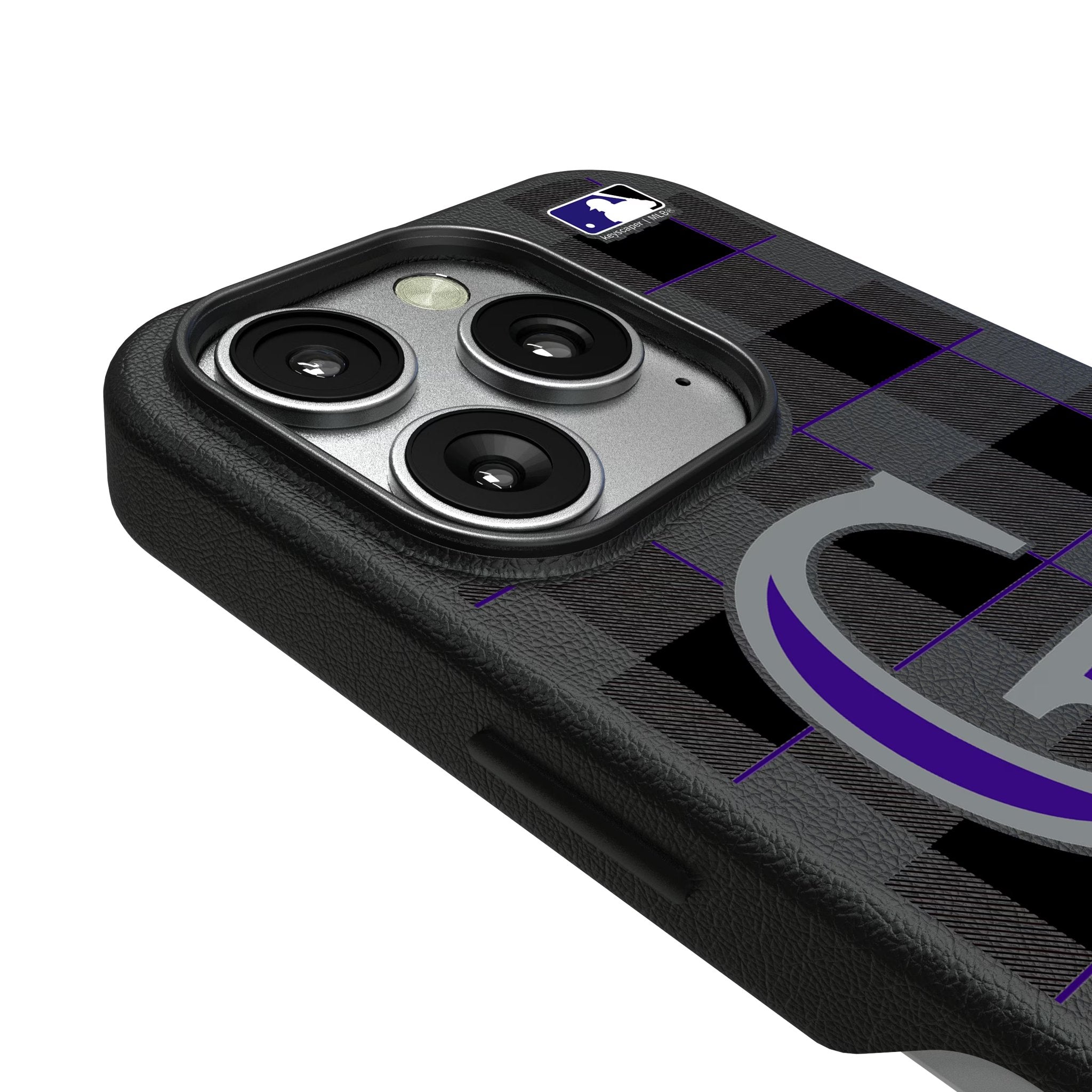 Colorado Rockies Plaid MagSafe Compatible Phone Case for Apple iPhone 3