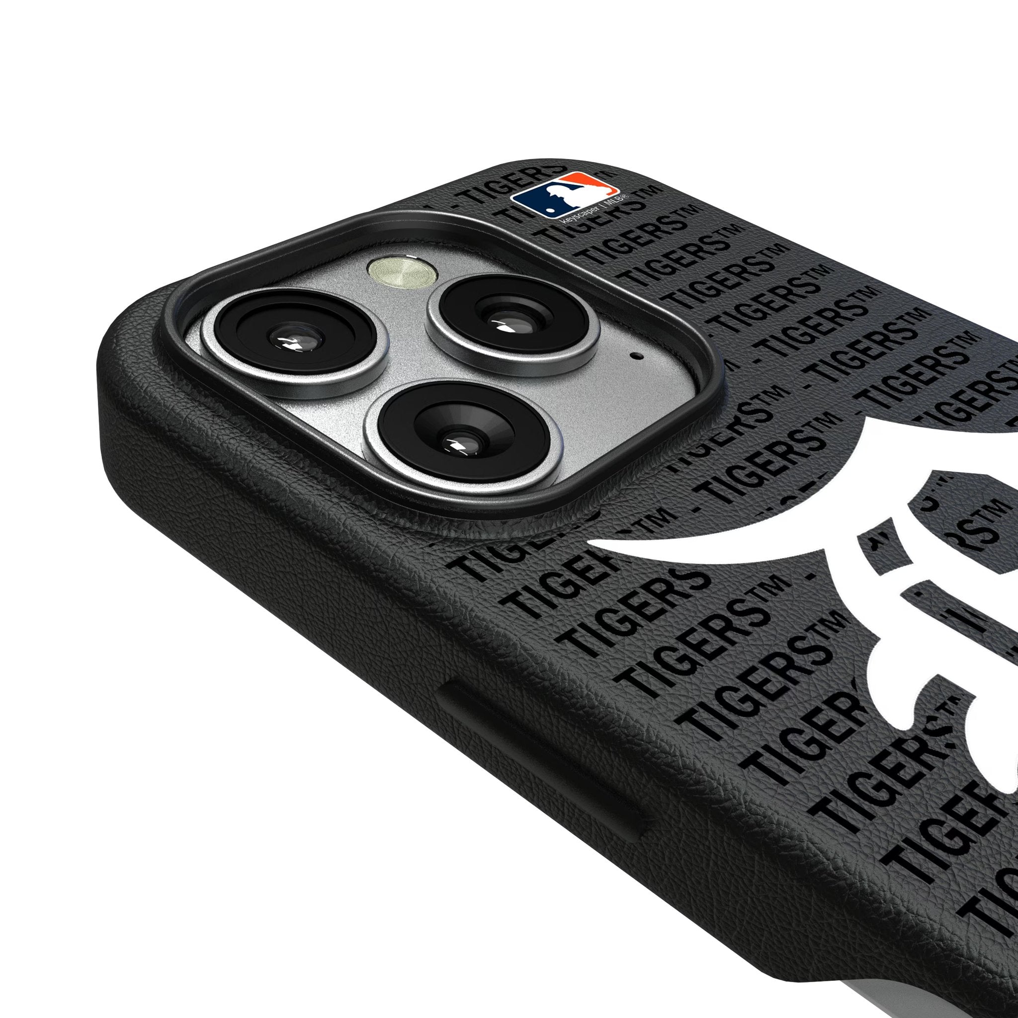 Detroit Tigers Text Backdrop MagSafe Compatible Phone Case for Apple iPhone 3