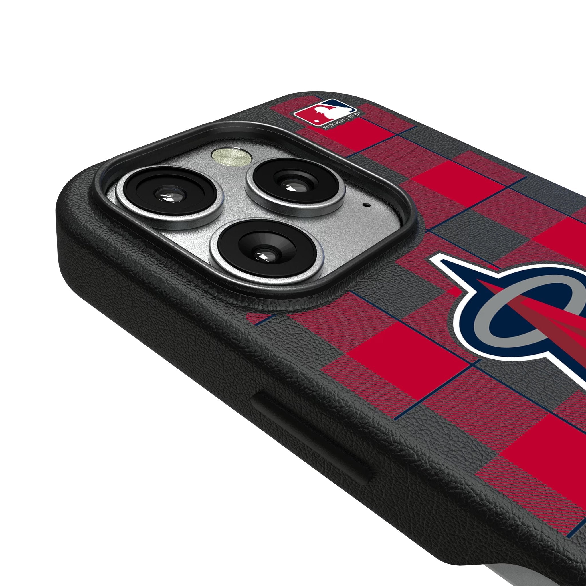 Los Angeles Angels Plaid MagSafe Compatible Phone Case for Apple iPhone 3