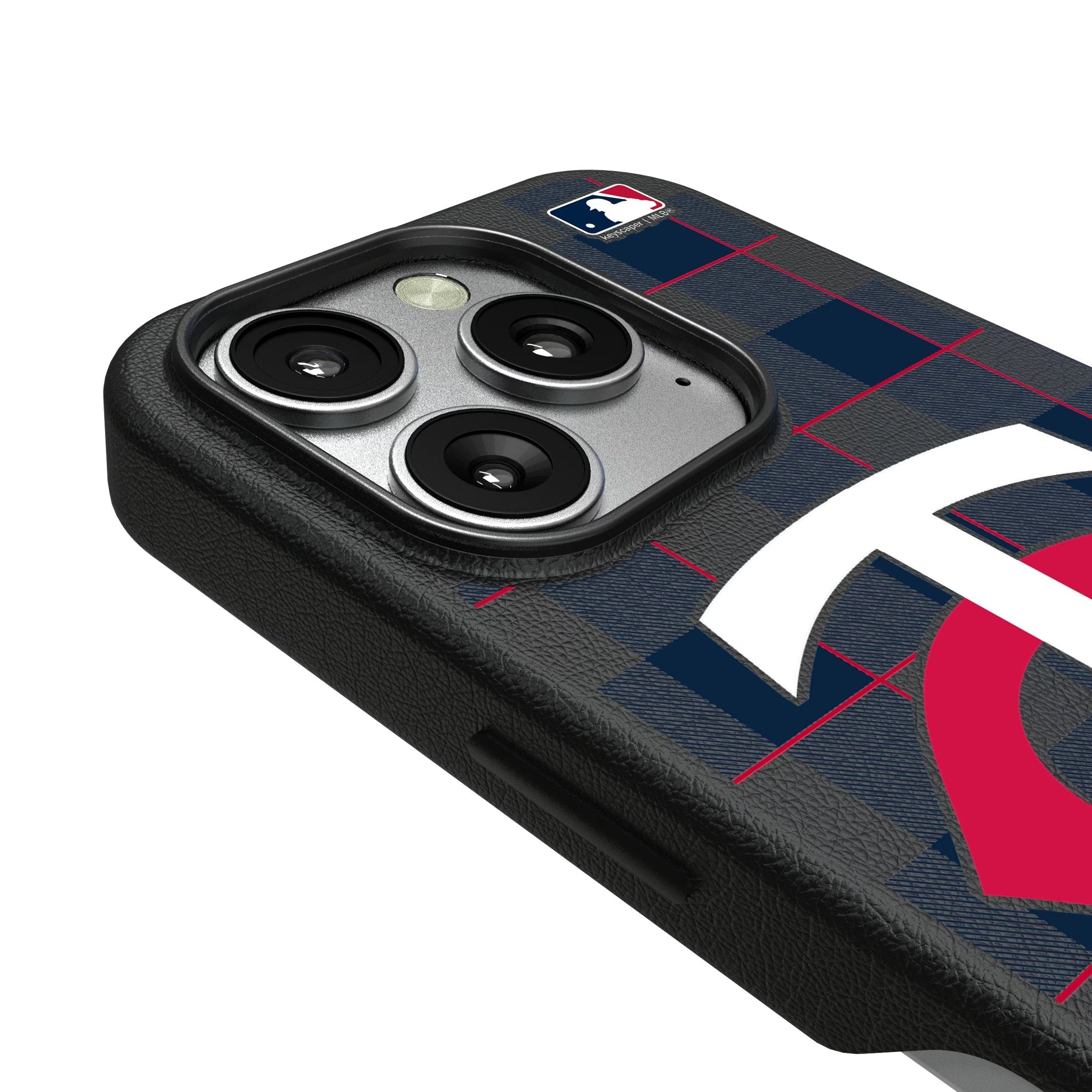 Minnesota Twins Plaid MagSafe Compatible Phone Case for Apple iPhone 3