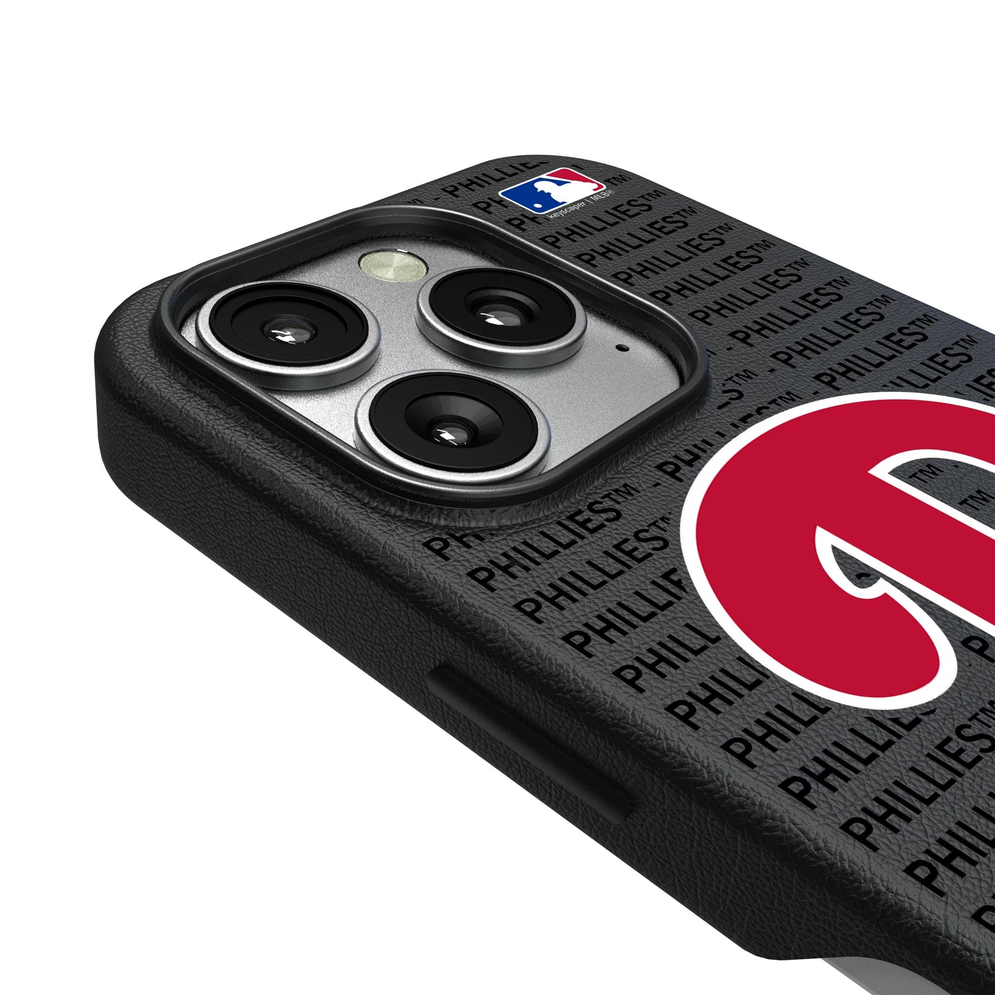 Philadelphia Phillies Text Backdrop MagSafe Compatible Phone Case for Apple iPhone 3
