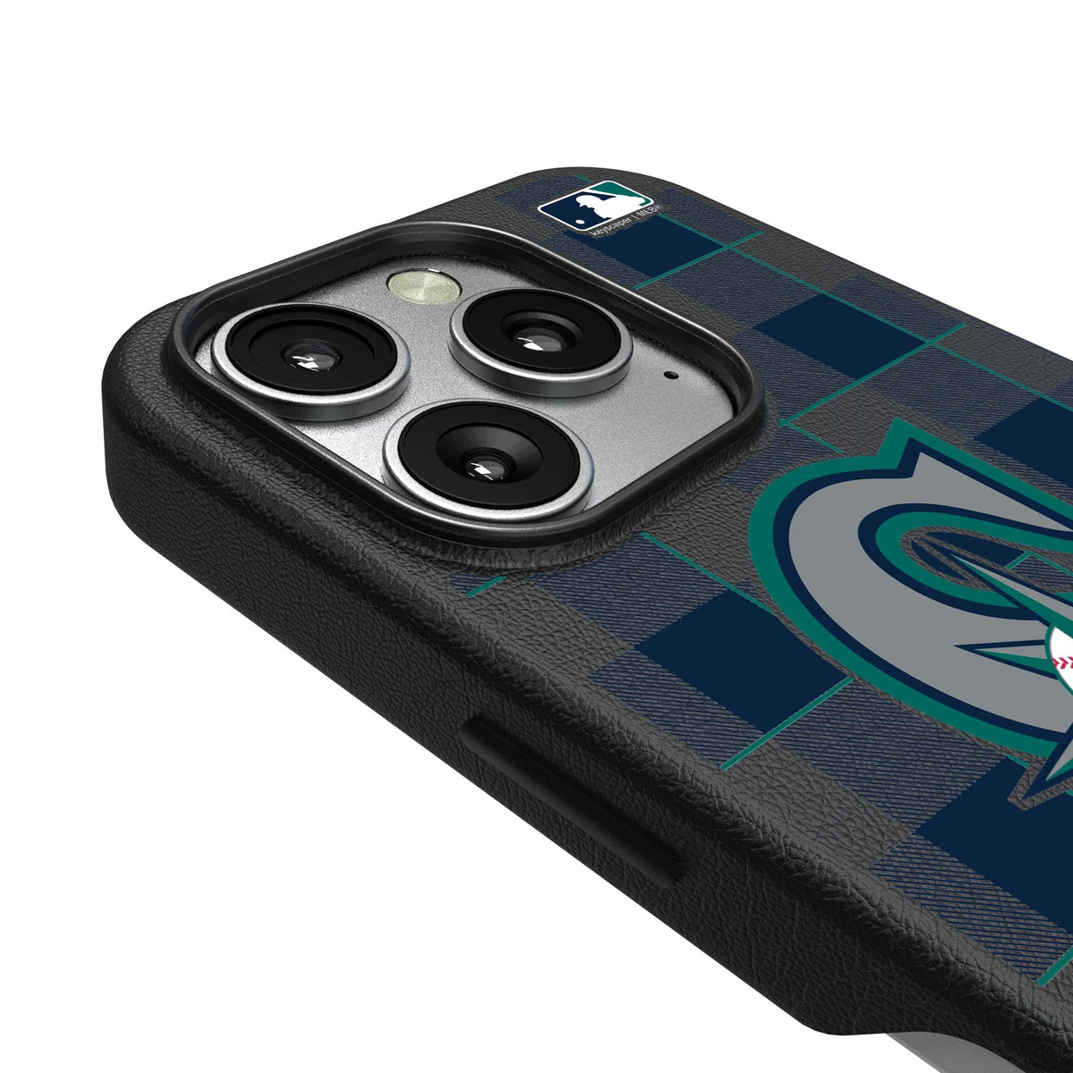 Seattle Mariners Plaid MagSafe Compatible Phone Case for Apple iPhone 3