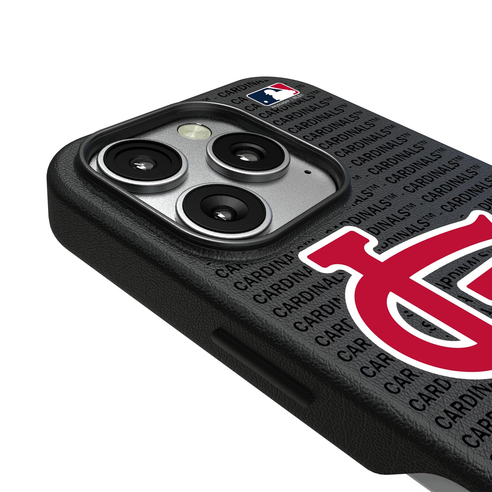 St Louis Cardinals Text Backdrop MagSafe Compatible Phone Case for Apple iPhone 3
