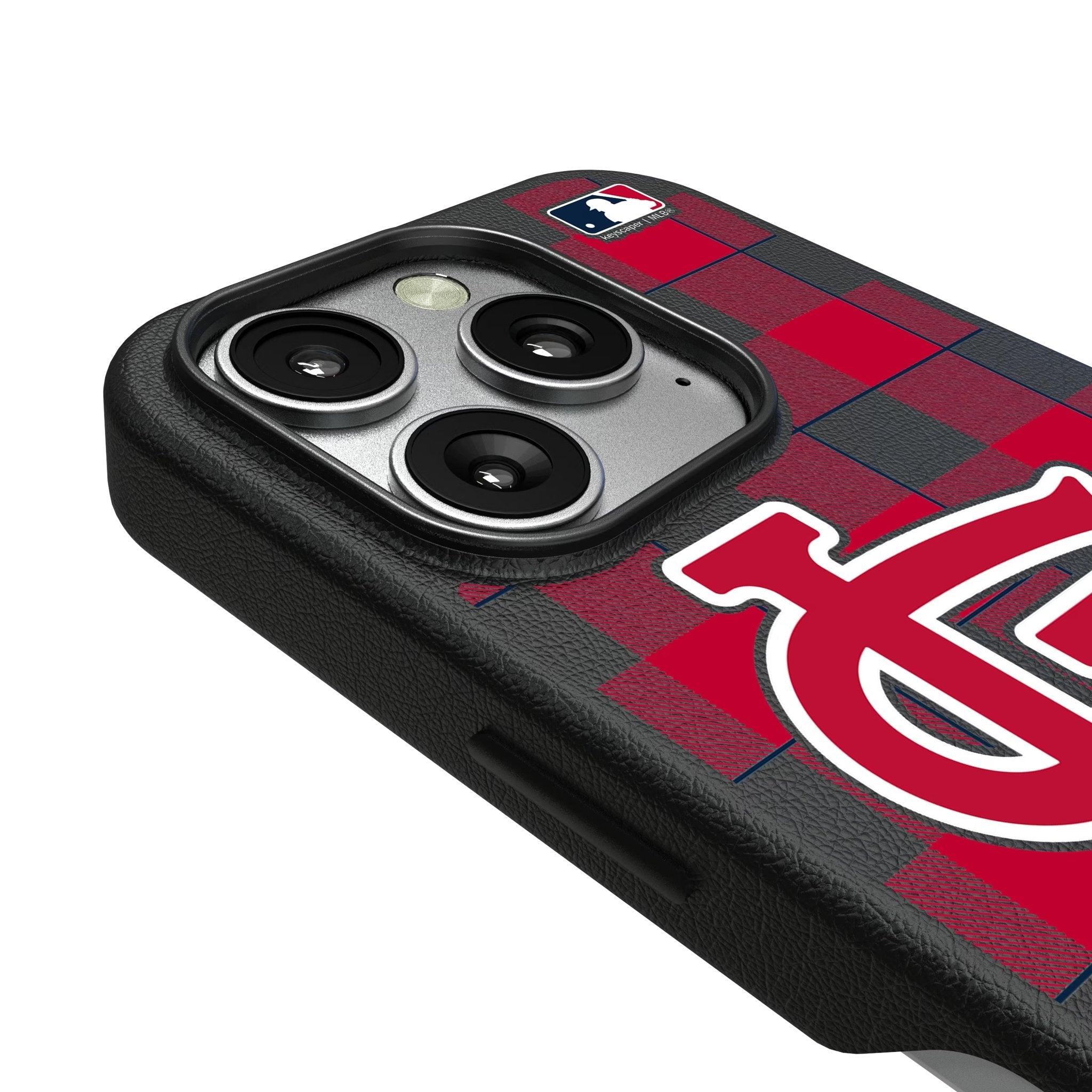 St Louis Cardinals Plaid MagSafe Compatible Phone Case for Apple iPhone 3
