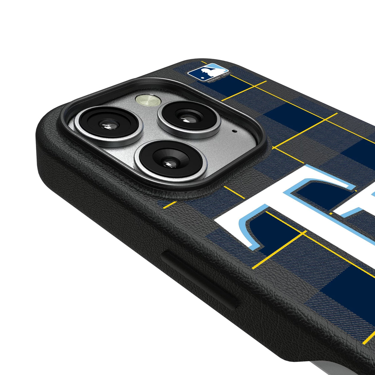 Tampa Bay Rays Plaid MagSafe Compatible Phone Case for Apple iPhone 3