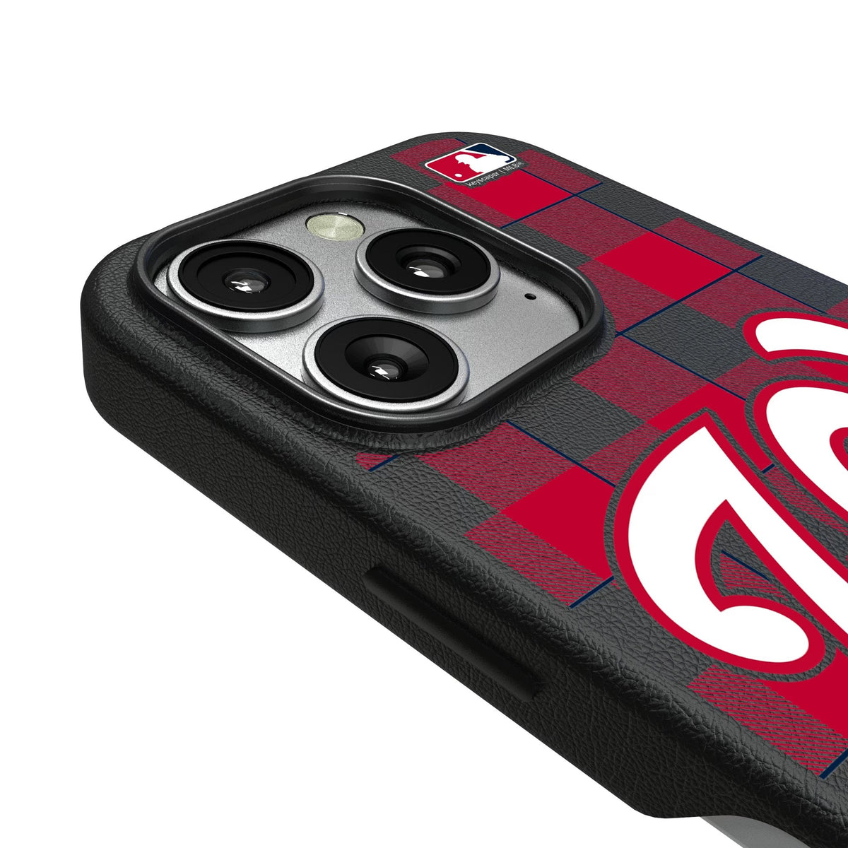 Washington Nationals Plaid MagSafe Compatible Phone Case for Apple iPhone 3