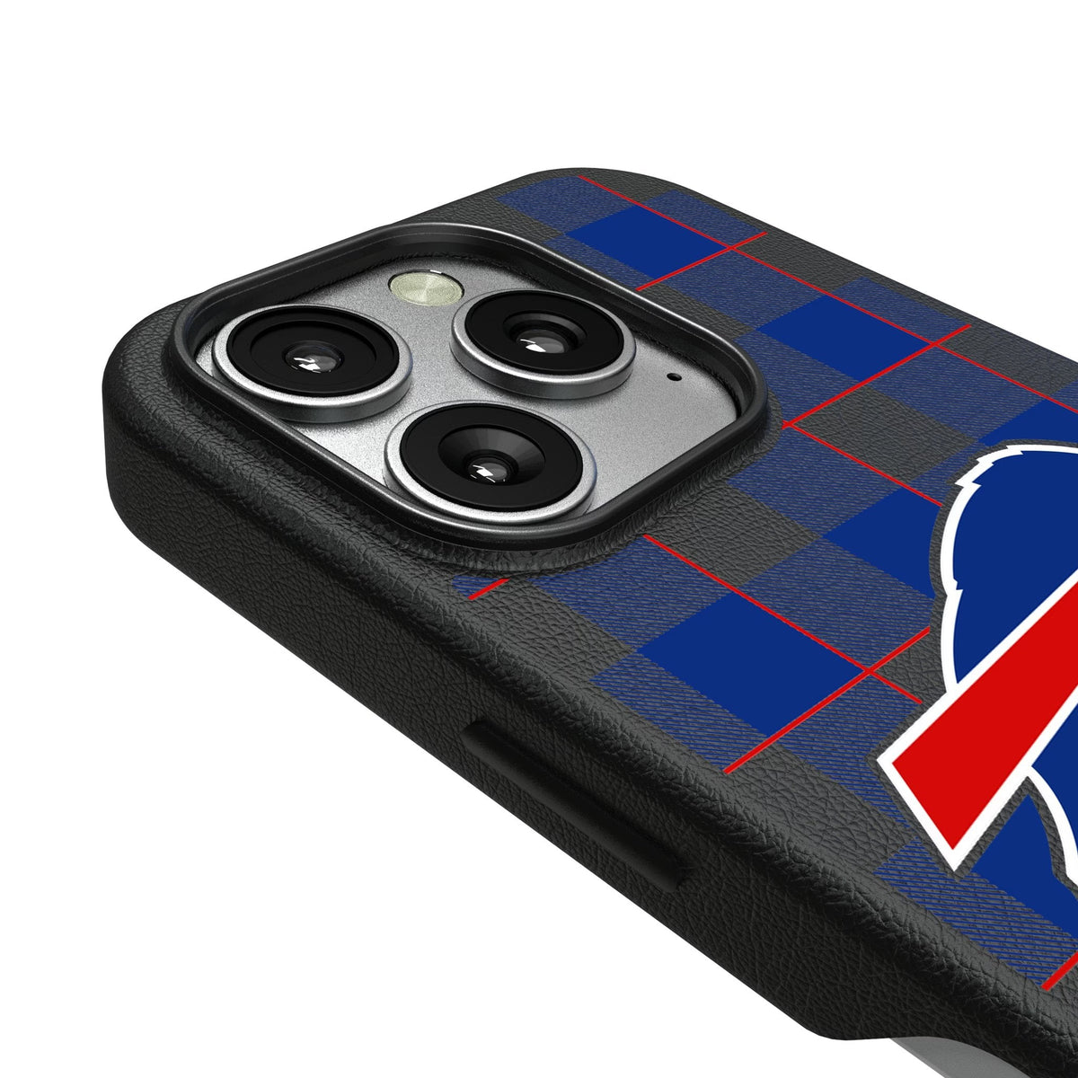 Buffalo Bills Plaid MagSafe Compatible Phone Case for Apple iPhone 3