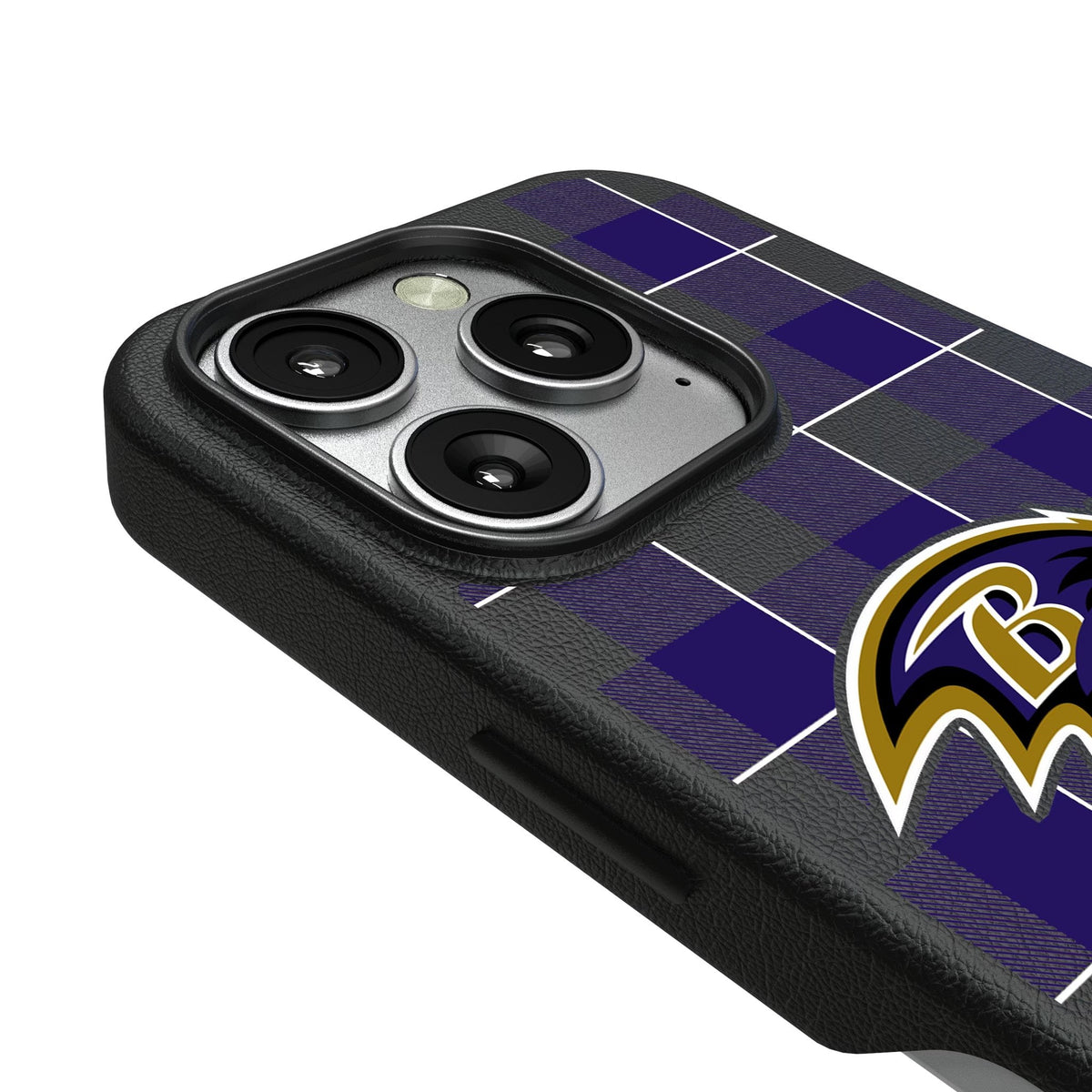 Baltimore Ravens Plaid MagSafe Compatible Phone Case for Apple iPhone 3