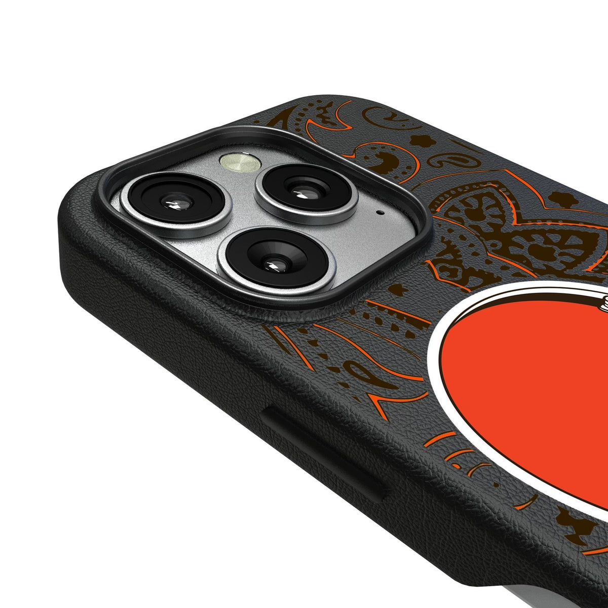 Cleveland Browns Paisley MagSafe Compatible Phone Case for Apple iPhone 3