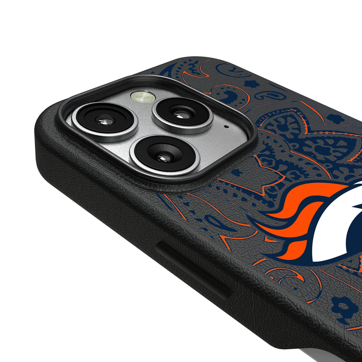 Denver Broncos Paisley MagSafe Compatible Phone Case for Apple iPhone 3