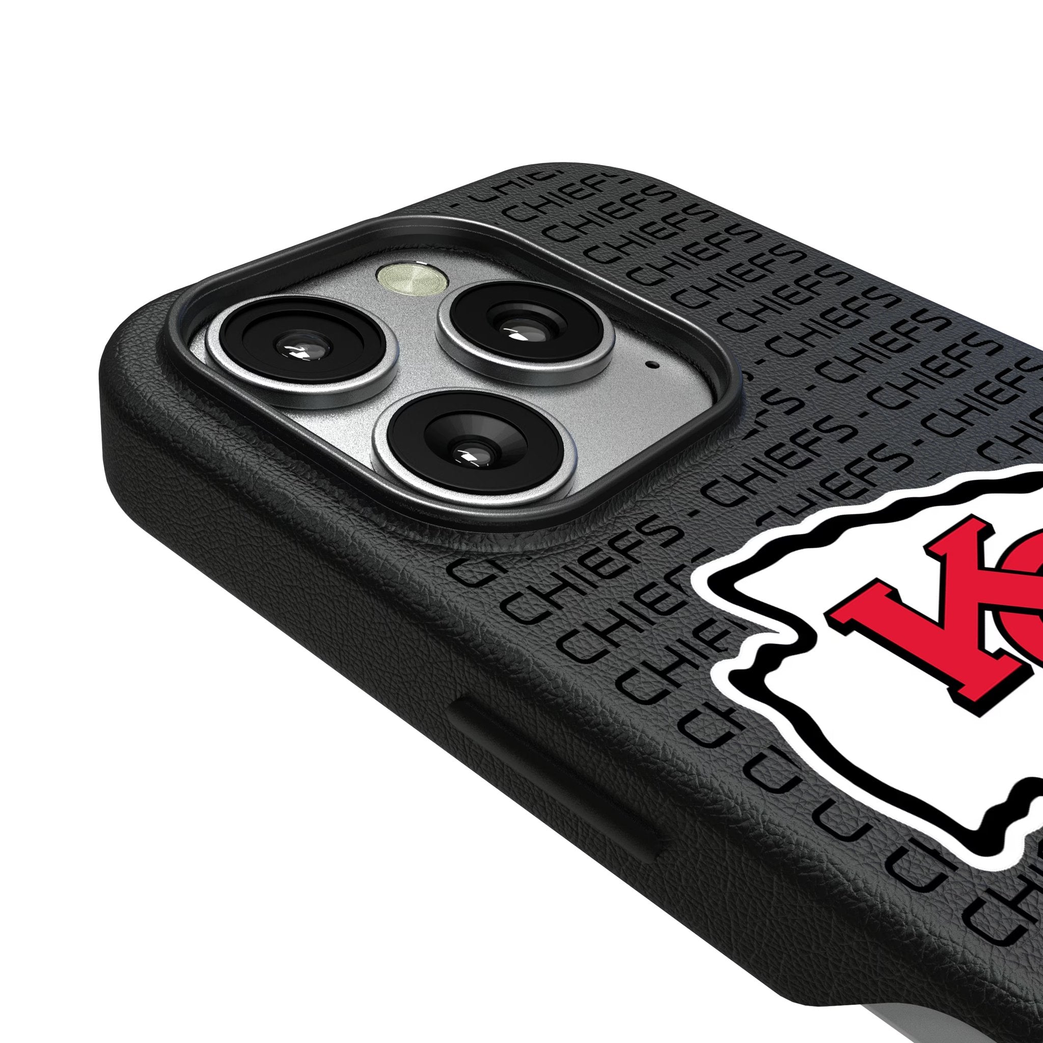 Kansas City Chiefs Text Backdrop MagSafe Compatible Phone Case for Apple iPhone 3