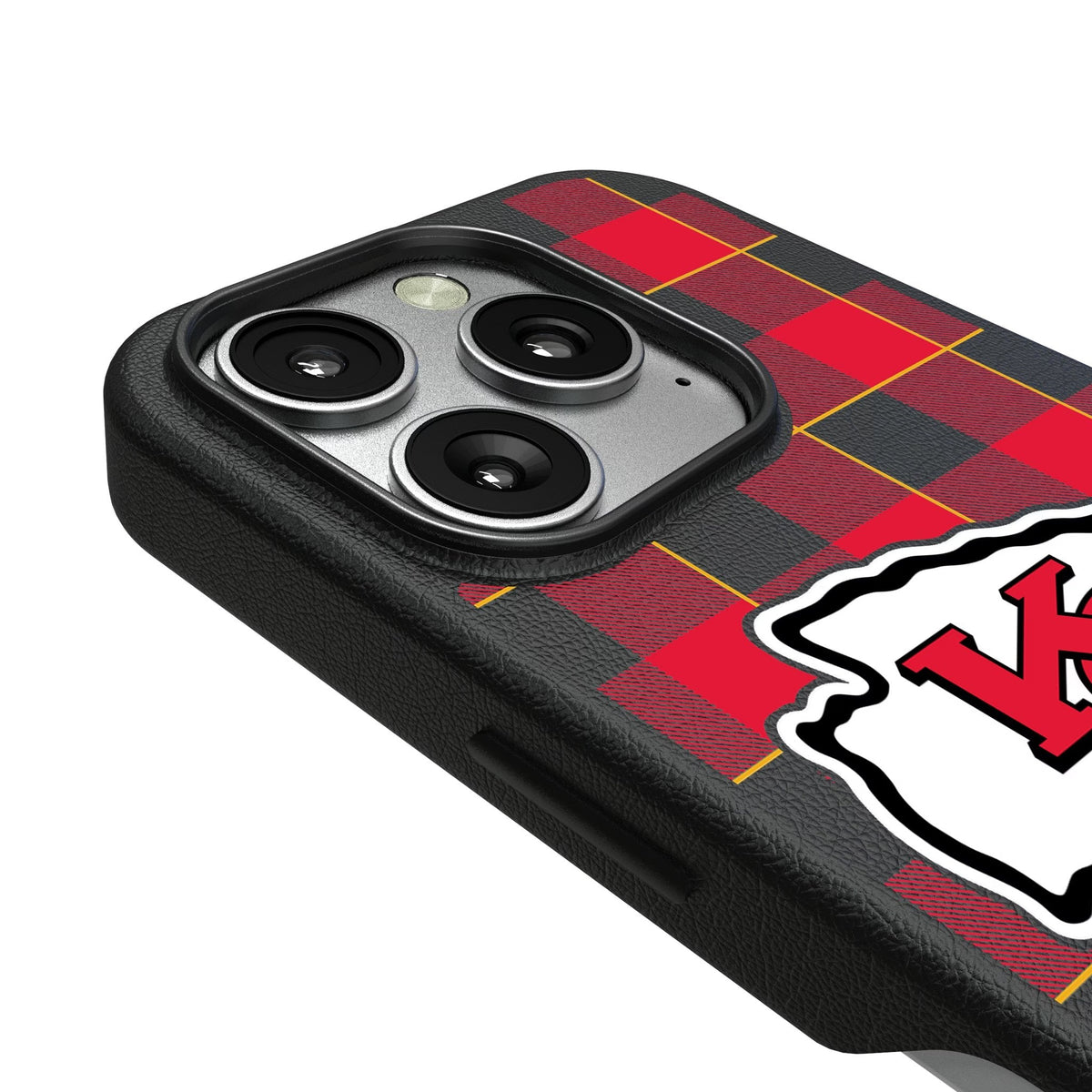 Kansas City Chiefs Plaid MagSafe Compatible Phone Case for Apple iPhone 3
