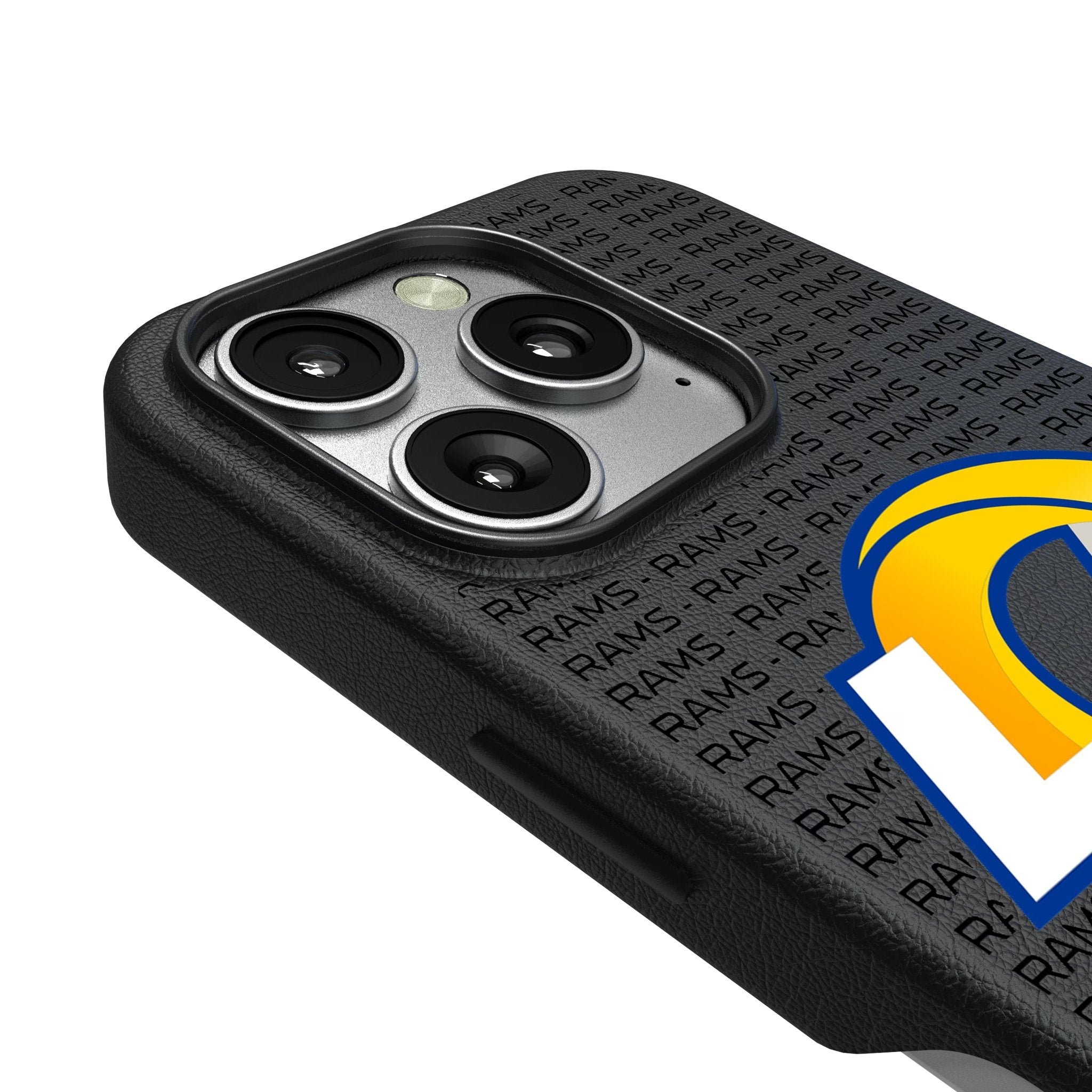 Los Angeles Rams Text Backdrop MagSafe Compatible Phone Case for Apple iPhone 3