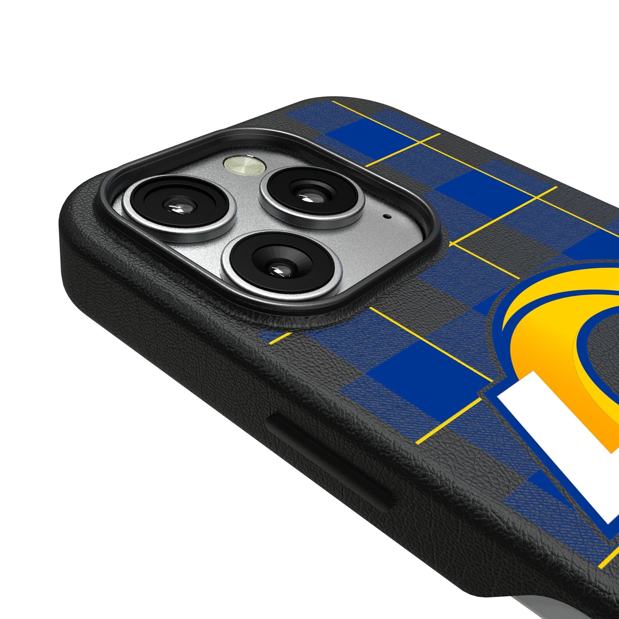 Los Angeles Rams Plaid MagSafe Compatible Phone Case for Apple iPhone 3