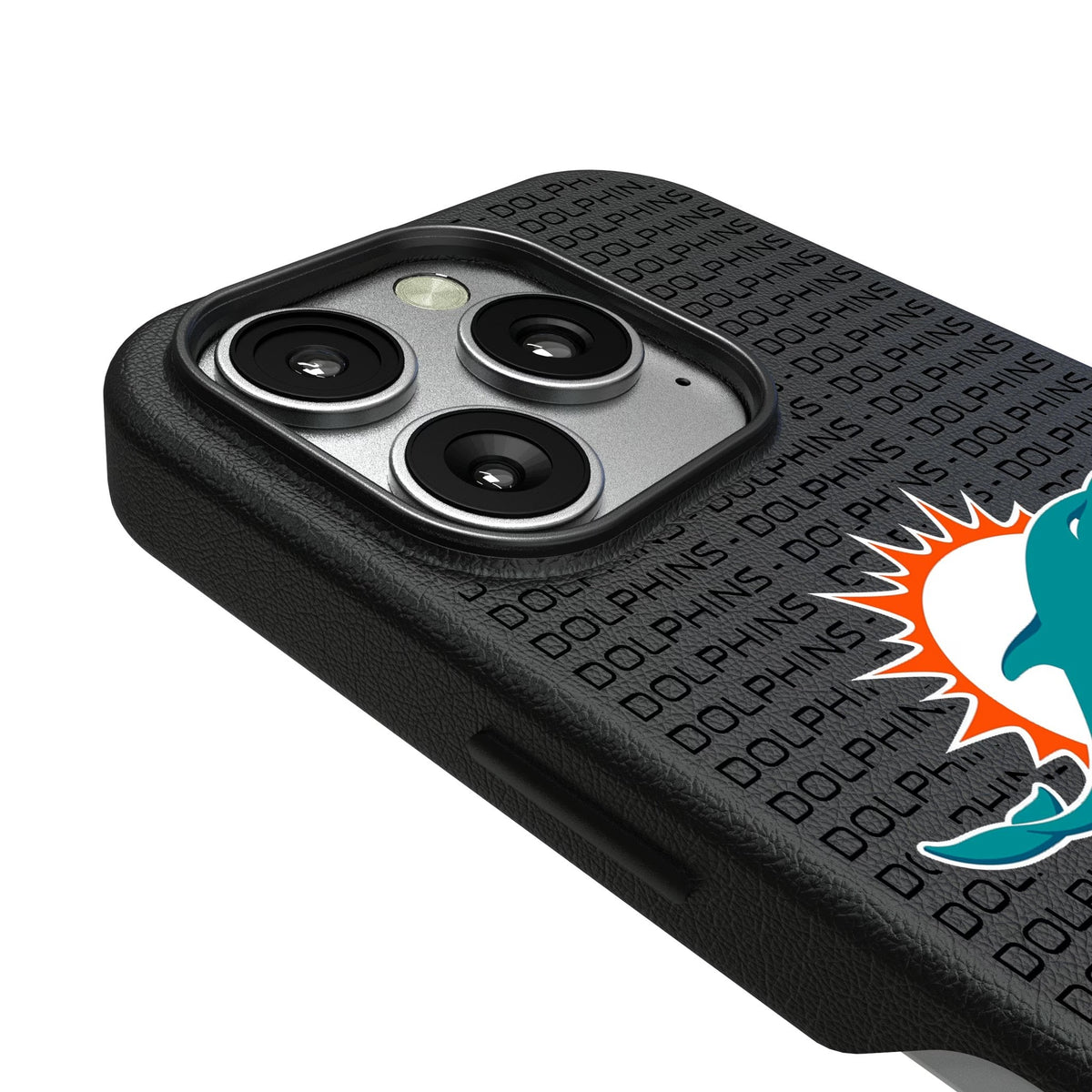 Miami Dolphins Text Backdrop MagSafe Compatible Phone Case for Apple iPhone 3