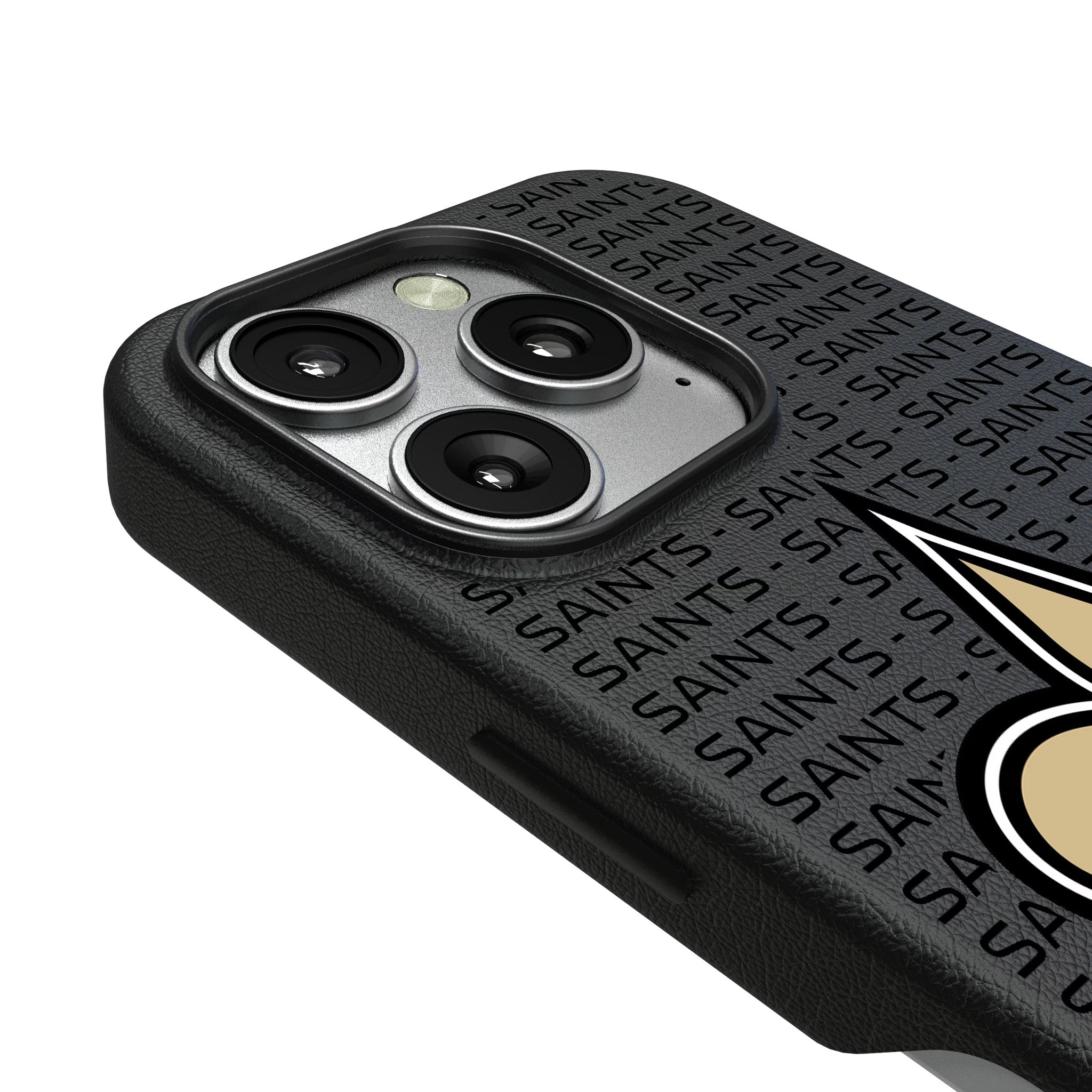 New Orleans Saints Text Backdrop MagSafe Compatible Phone Case for Apple iPhone 3