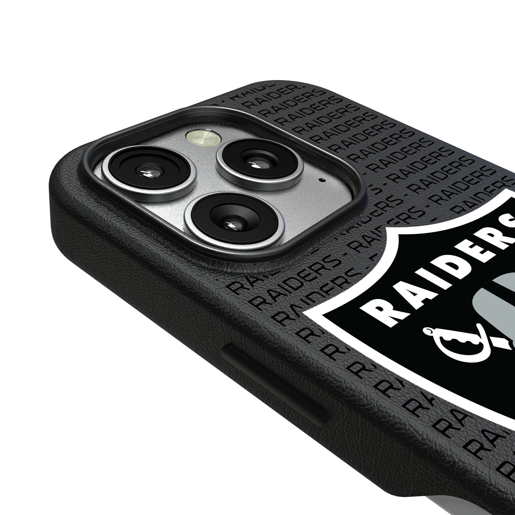Las Vegas Raiders Text Backdrop MagSafe Compatible Phone Case for Apple iPhone 3