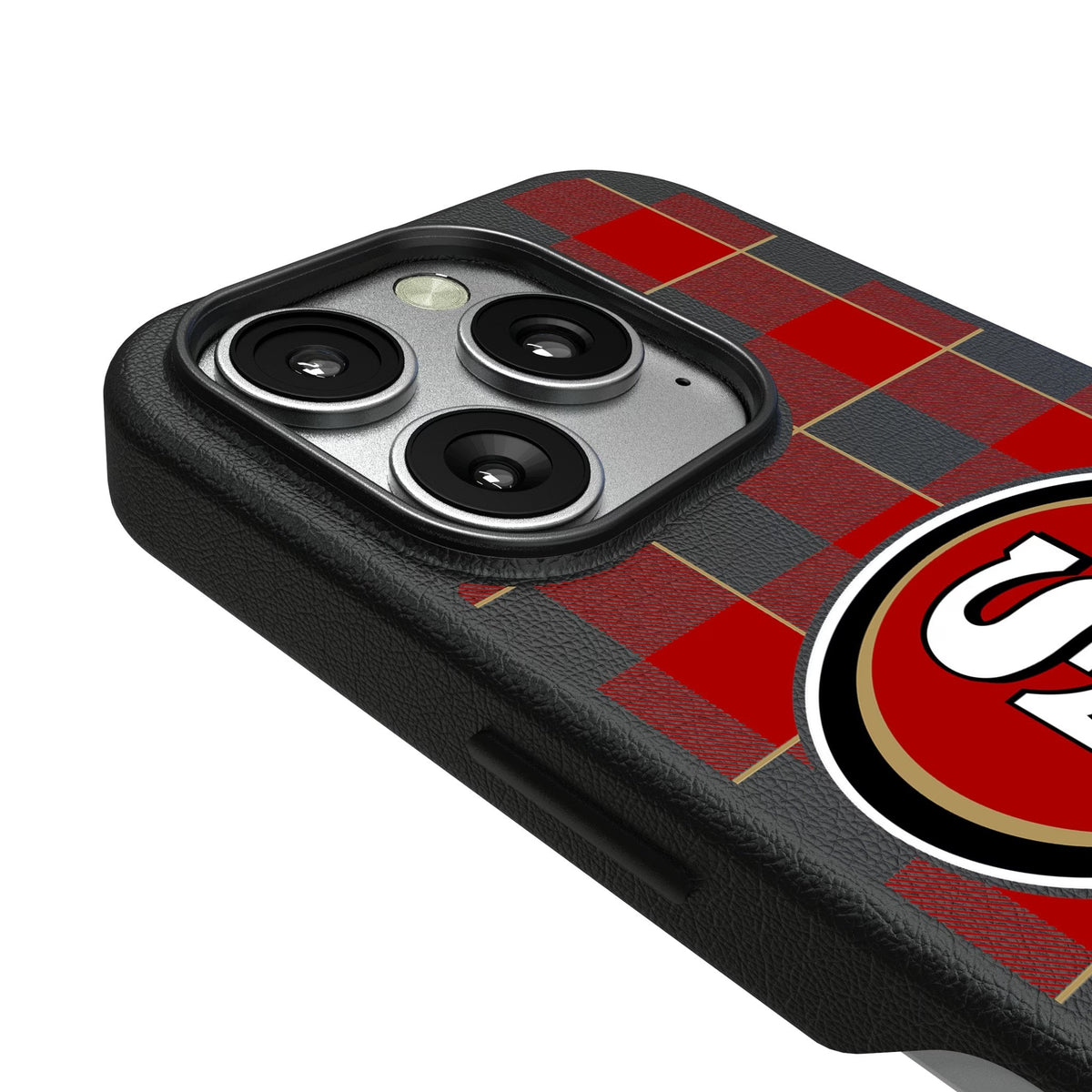 San Francisco 49ers Plaid MagSafe Compatible Phone Case for Apple iPhone 3