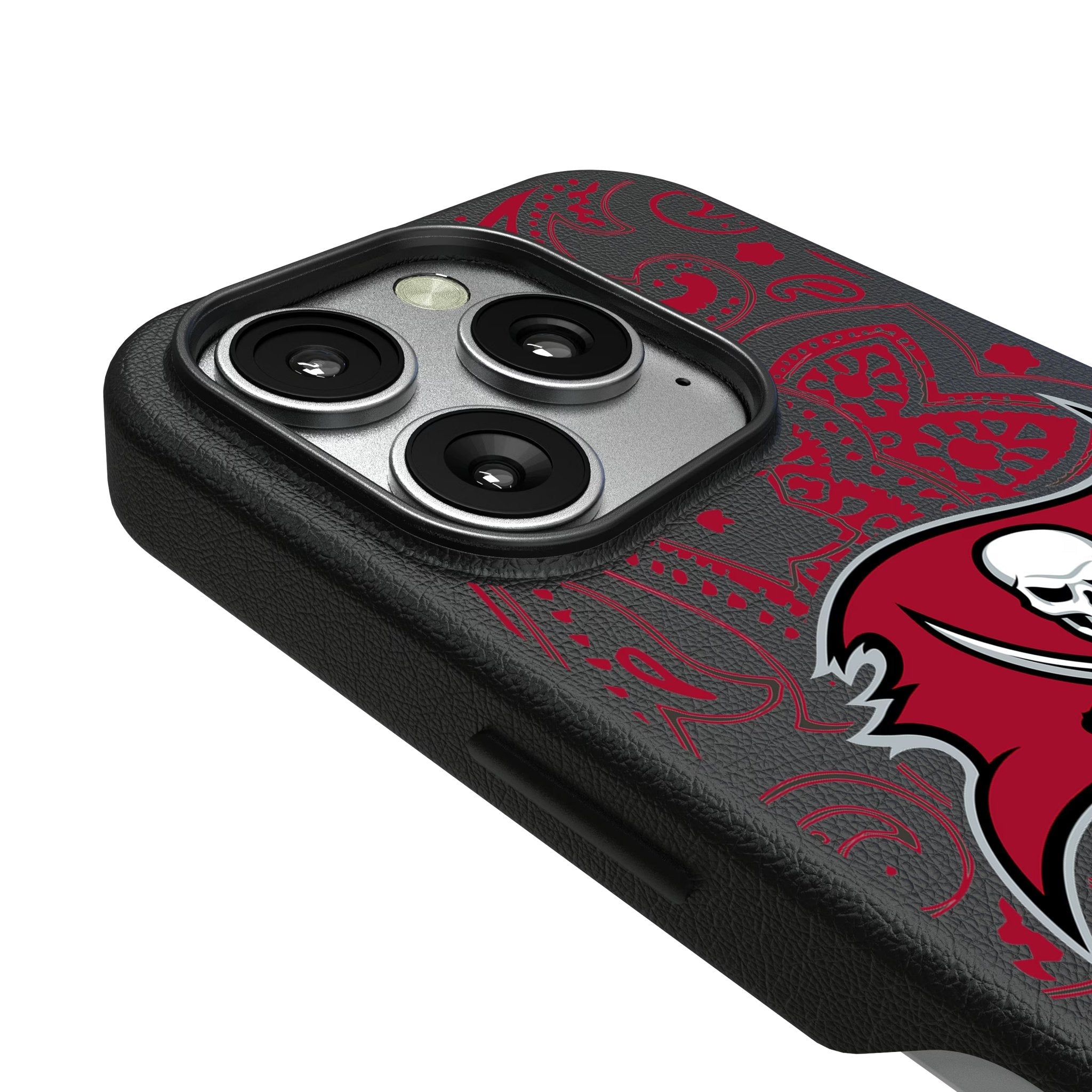 Tampa Bay Buccaneers Paisley MagSafe Compatible Phone Case for Apple iPhone 3