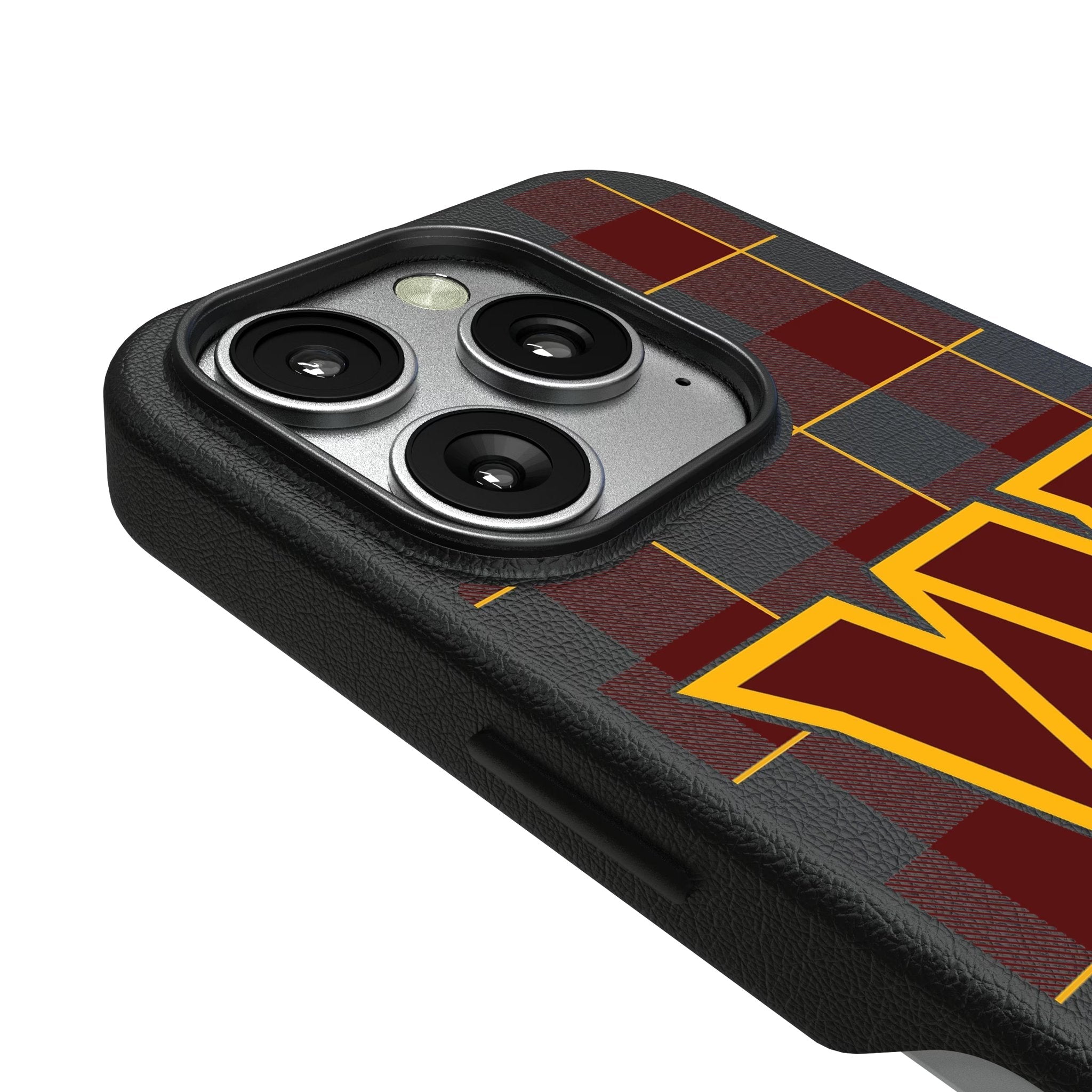 Washington Commanders Plaid MagSafe Compatible Phone Case for Apple iPhone 3