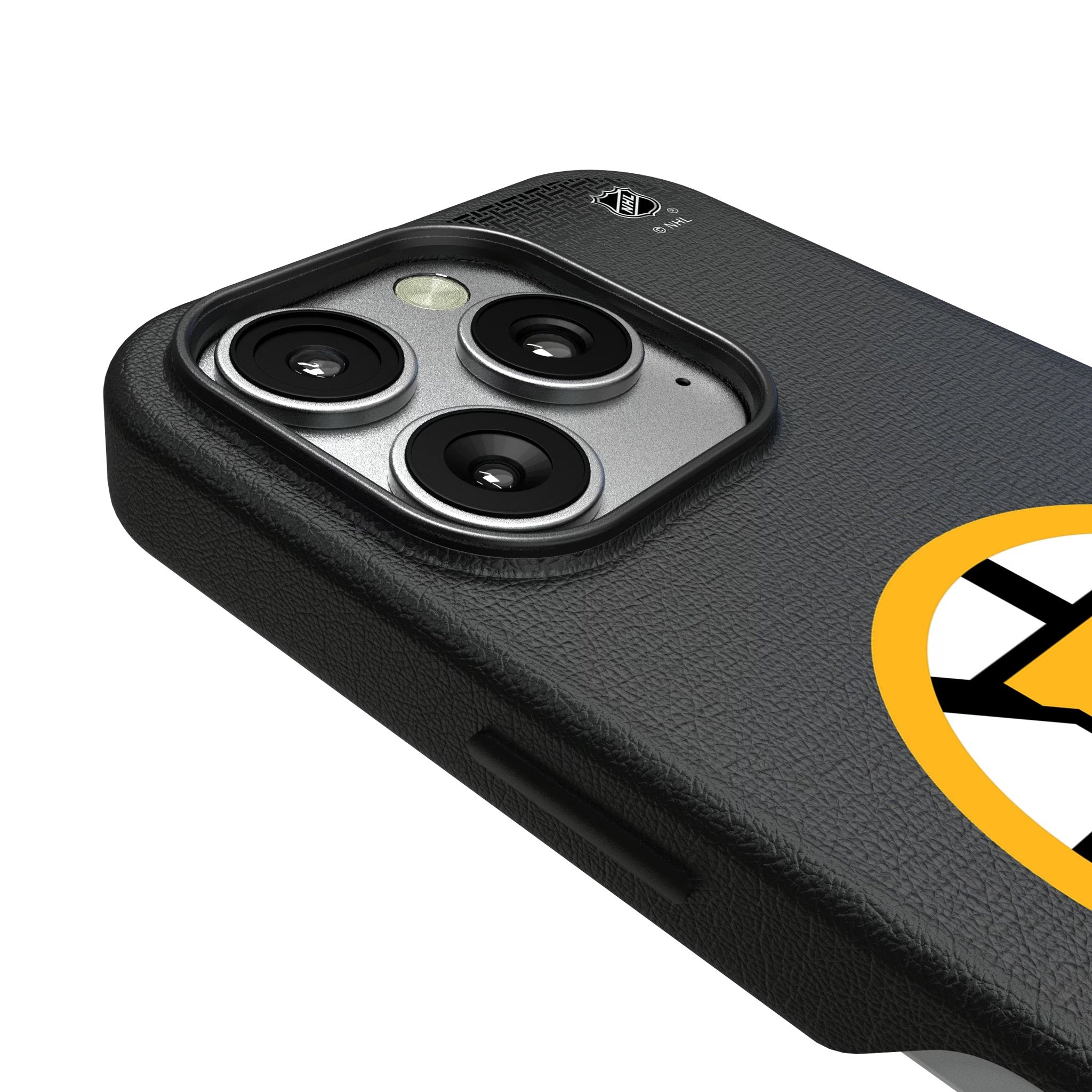 Boston Bruins Linen MagSafe Compatible Phone Case for Apple iPhone 3
