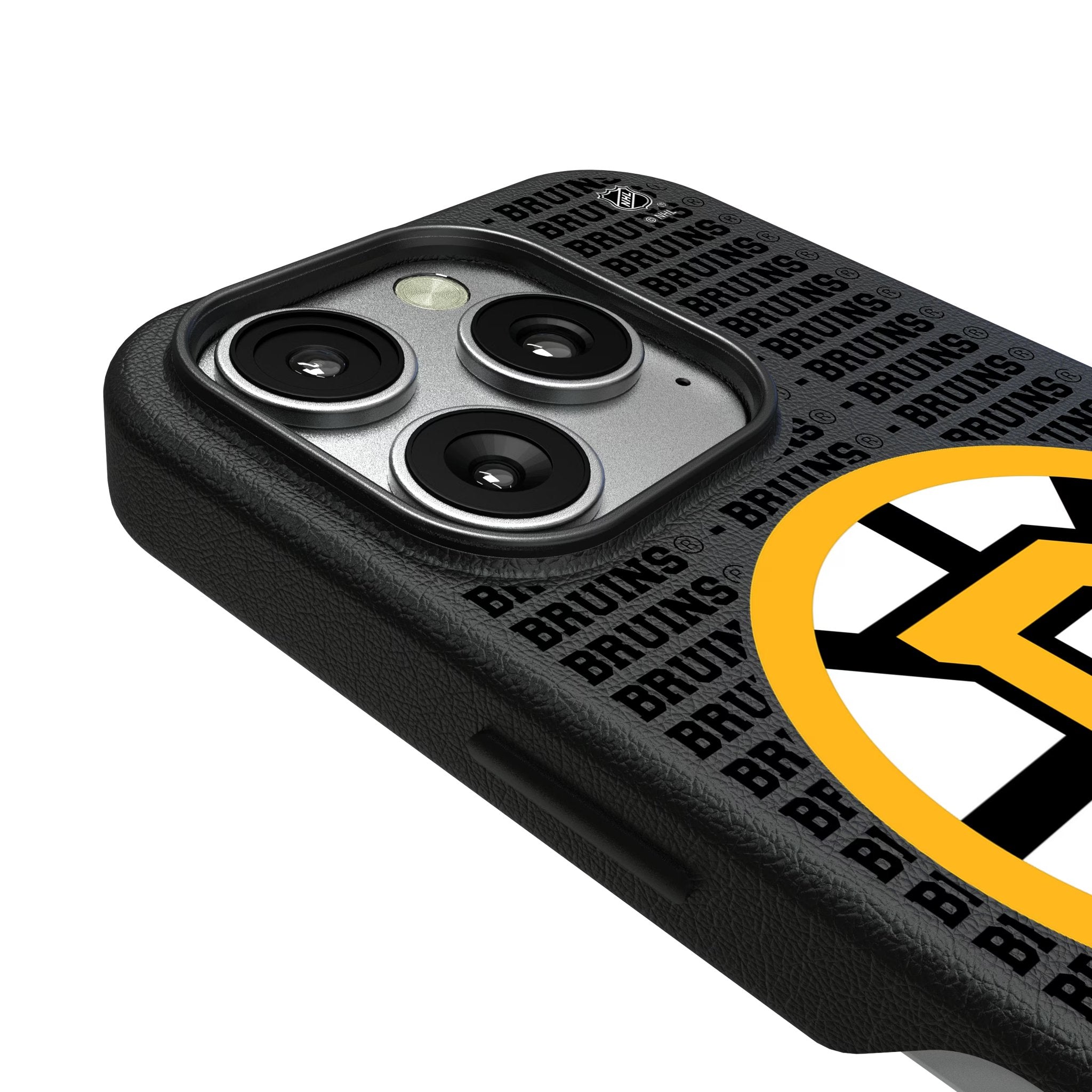 Boston Bruins Text Backdrop MagSafe Compatible Phone Case for Apple iPhone 3